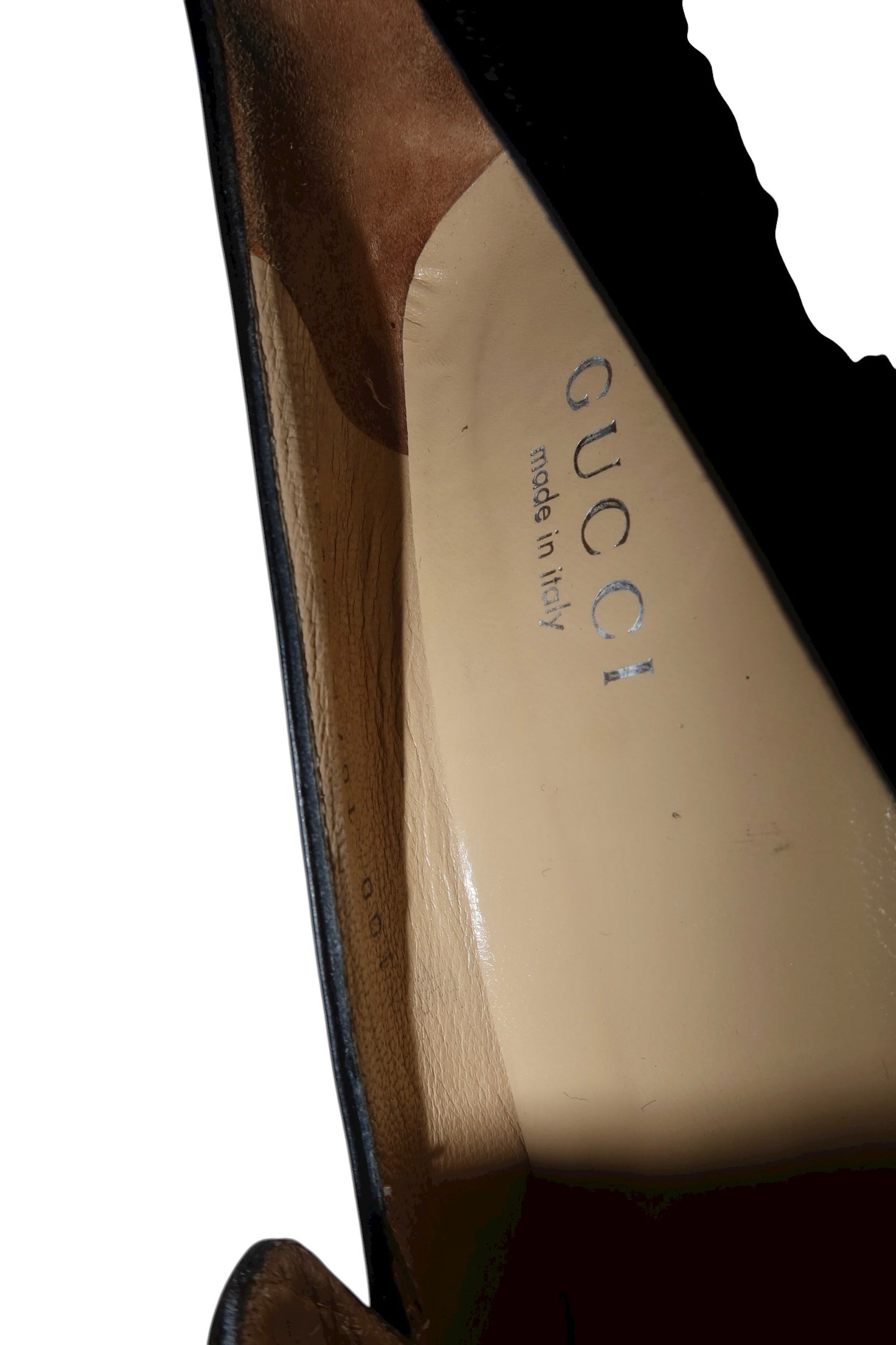 Gucci black squared toe loafers (8.5)