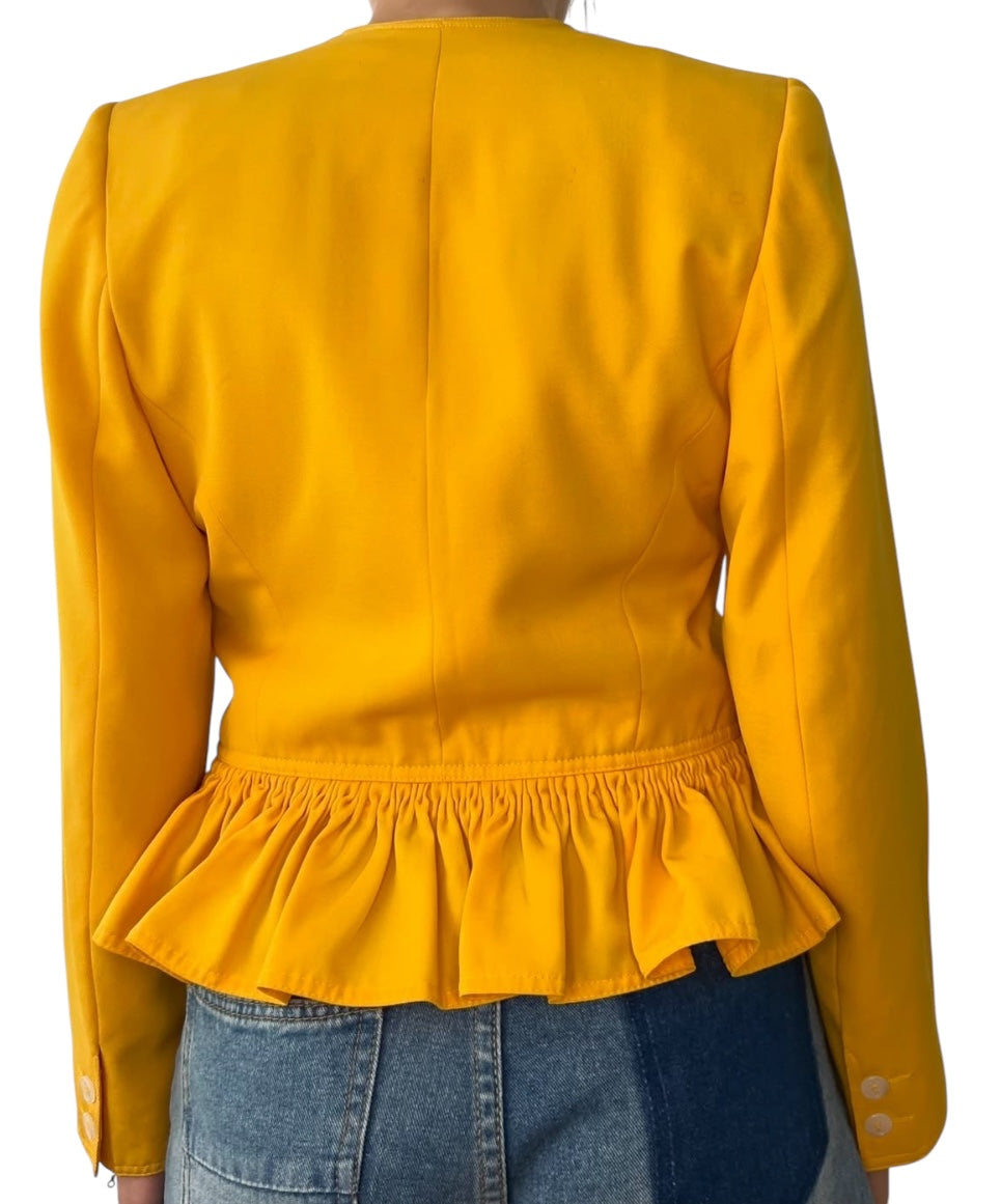 Valentino yellow blazer “as is” size IT42.