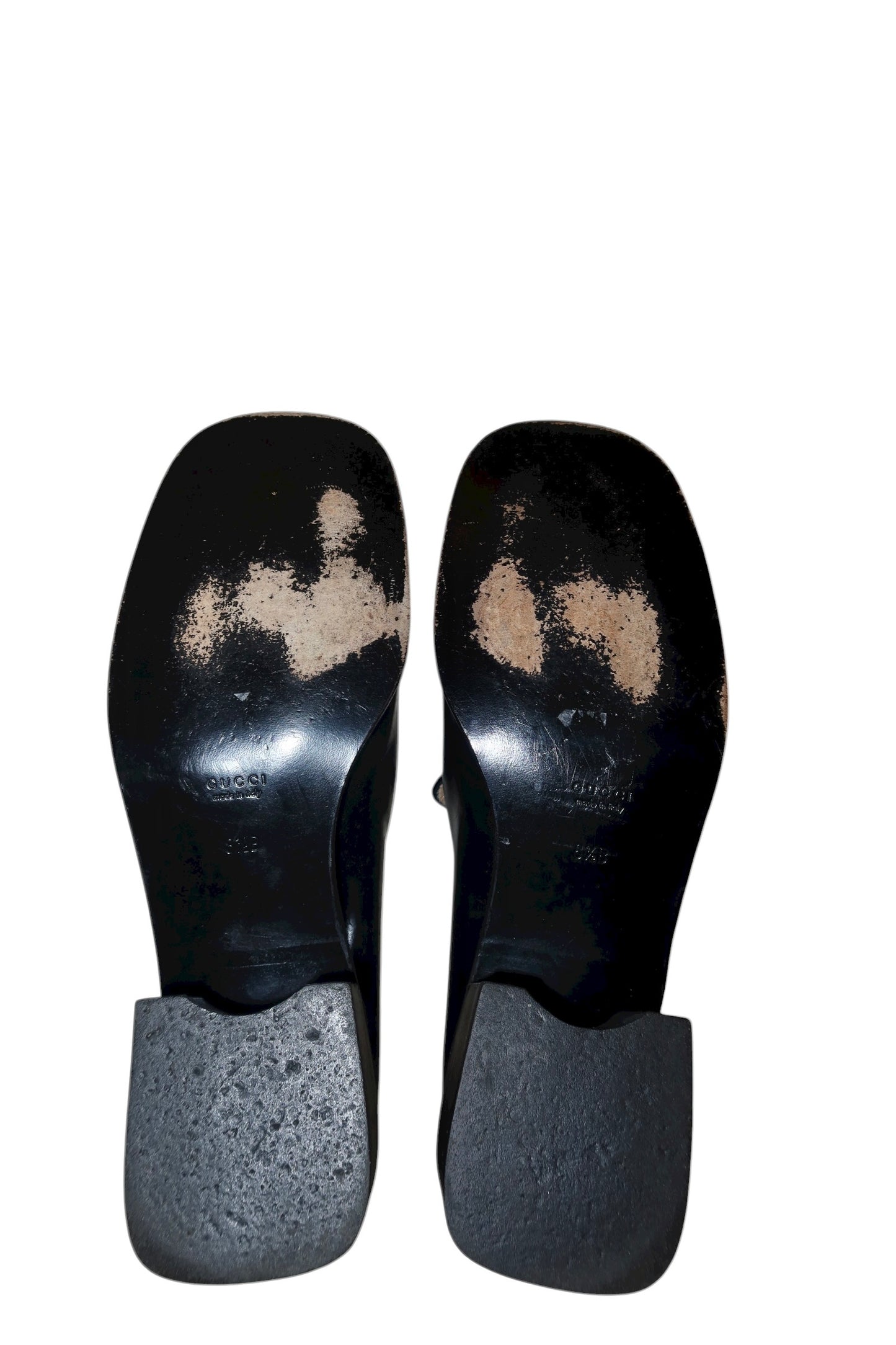 Gucci black squared toe loafers (8.5)