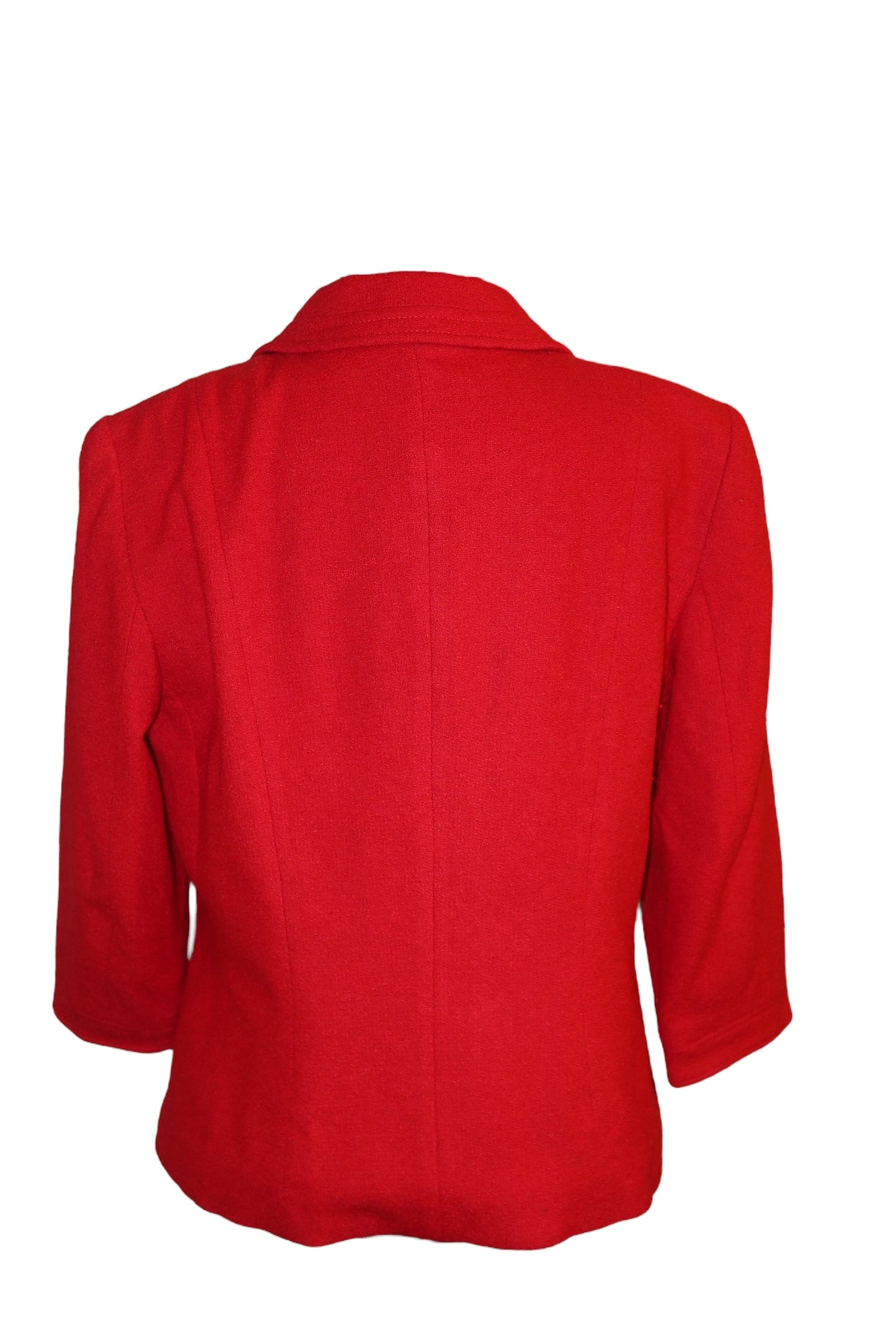 Escada red blazer with bow details