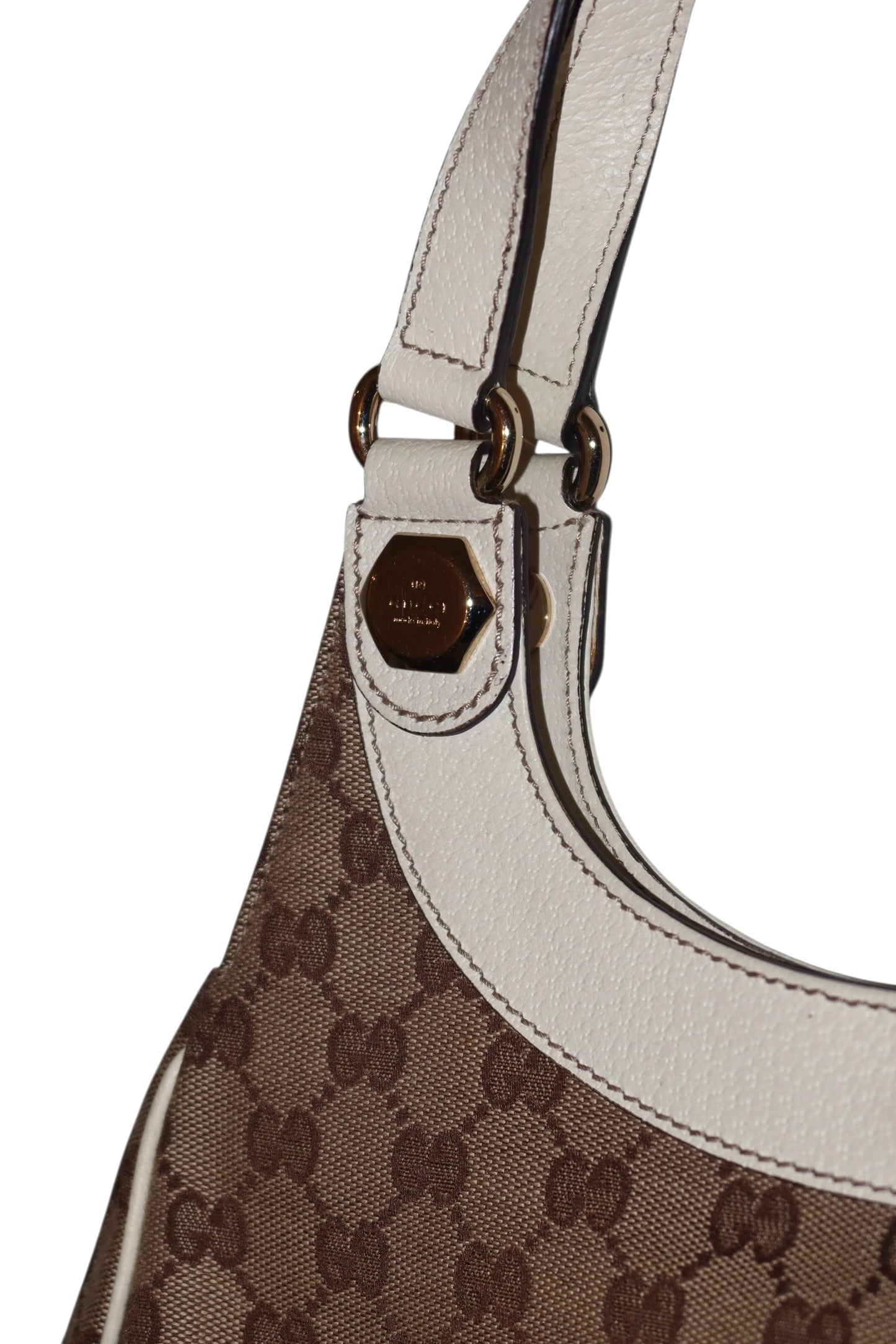 Gucci white Charmy GG bag