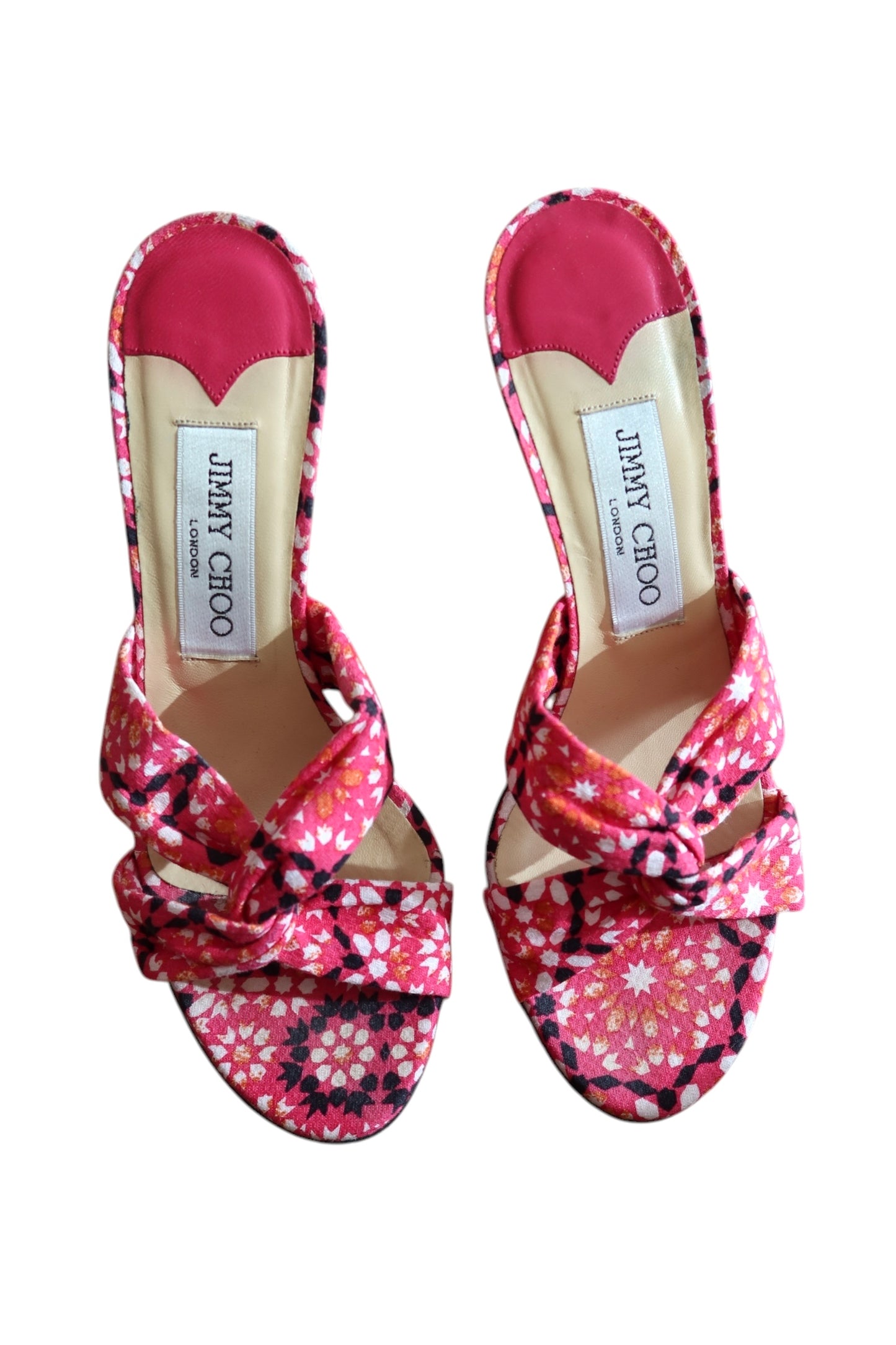 Jimmy Choo pink print heels (36)