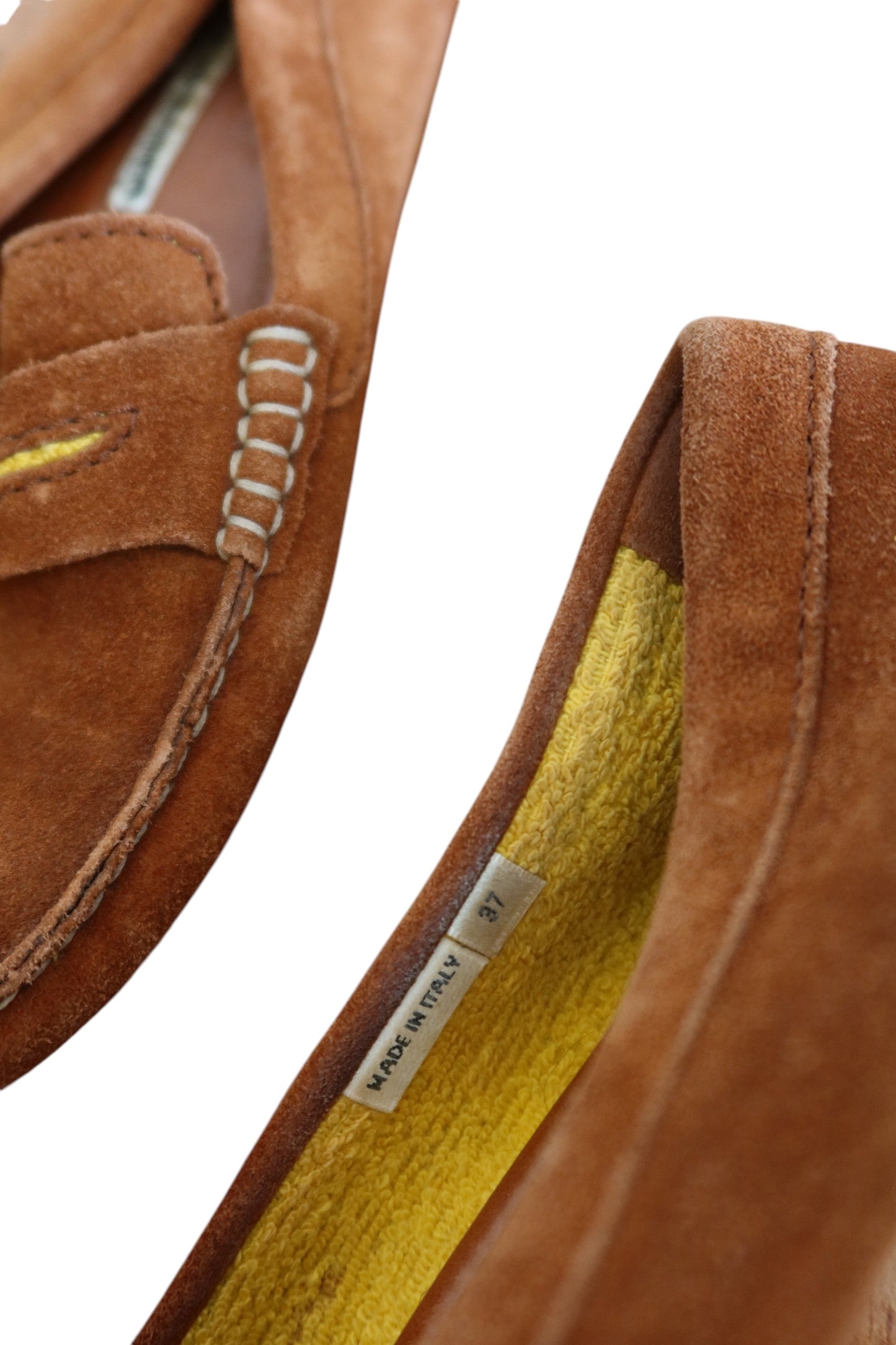 Manolo Blahnik brown loafers (37)