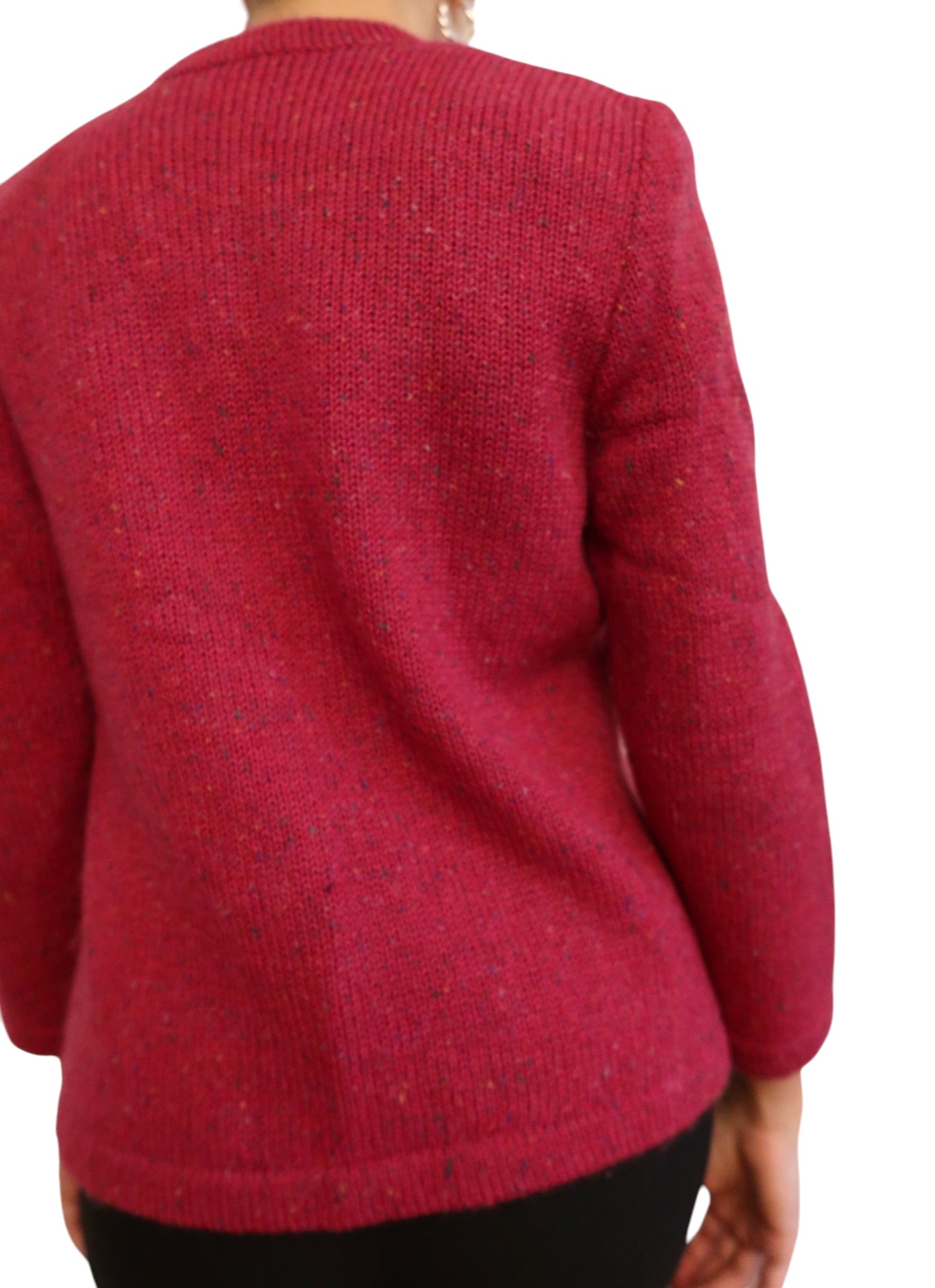 Valentino 80’s pink wool cardigan
