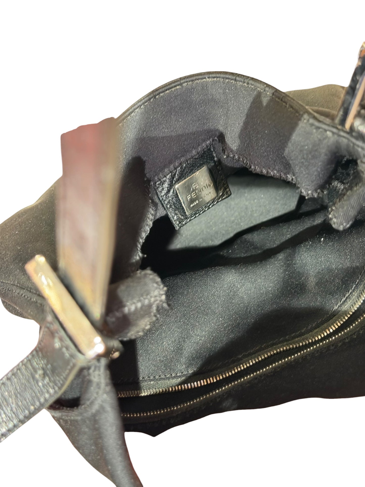 Fendi black neoprene mama bag