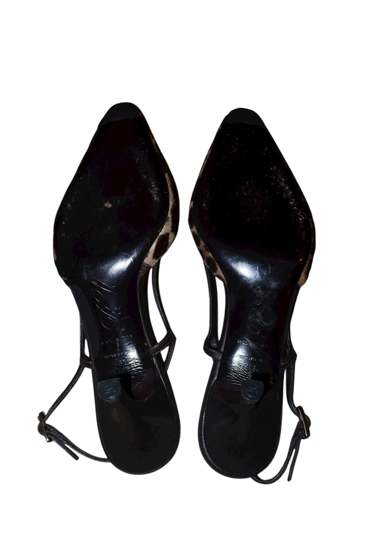 Roger Vivier giraffe ponyhair slingback heels (41)