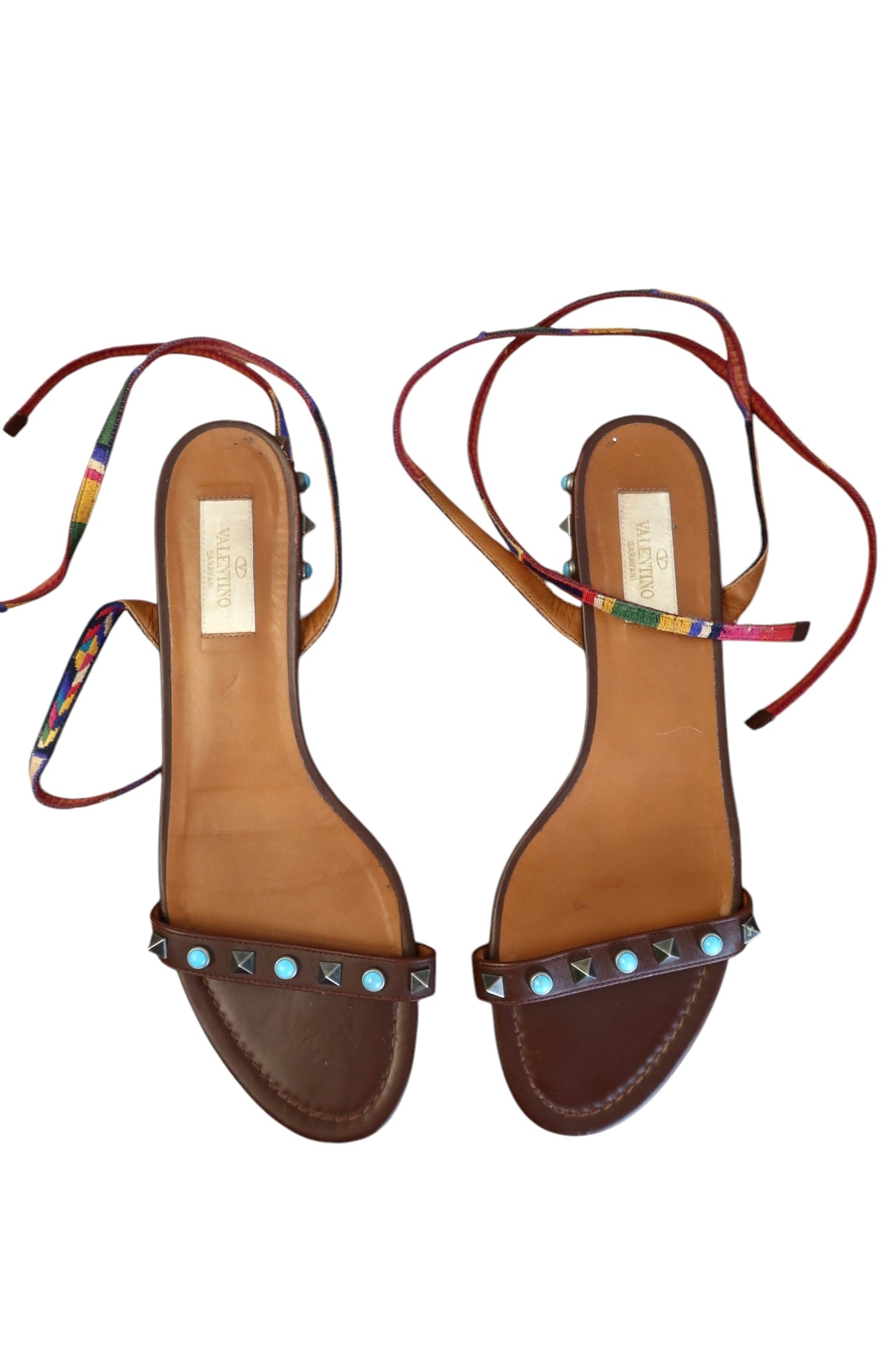 Valentino Aztec style rockstud sandals (39)