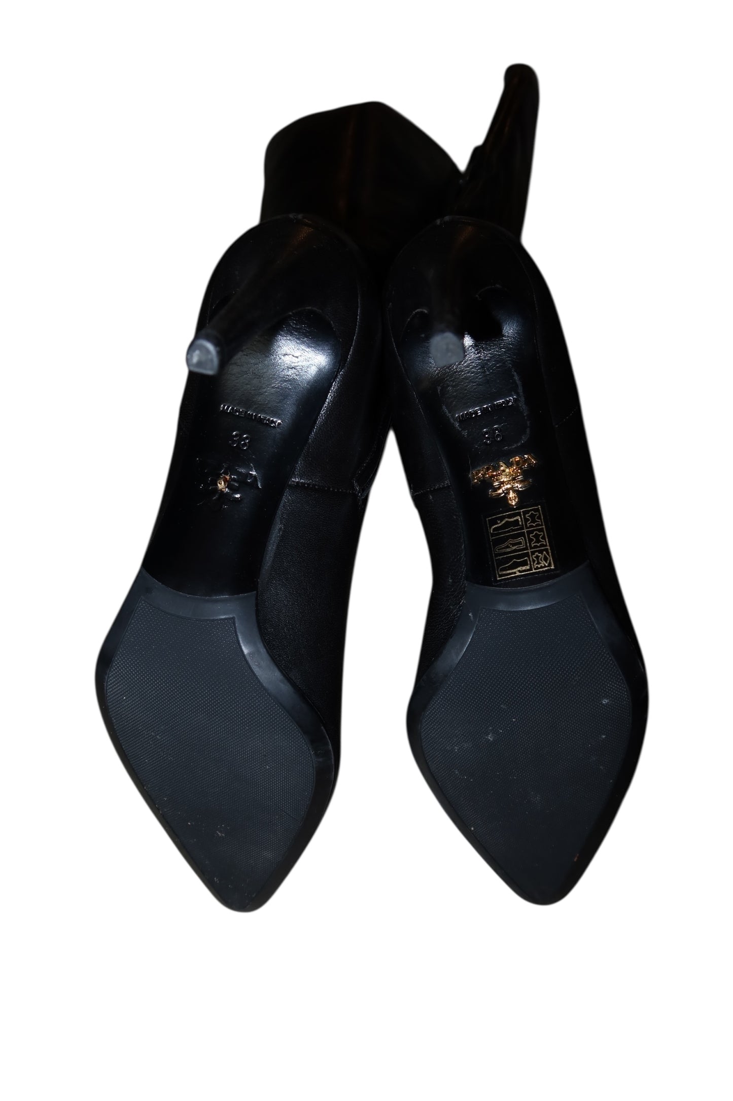 Prada black boots (38)