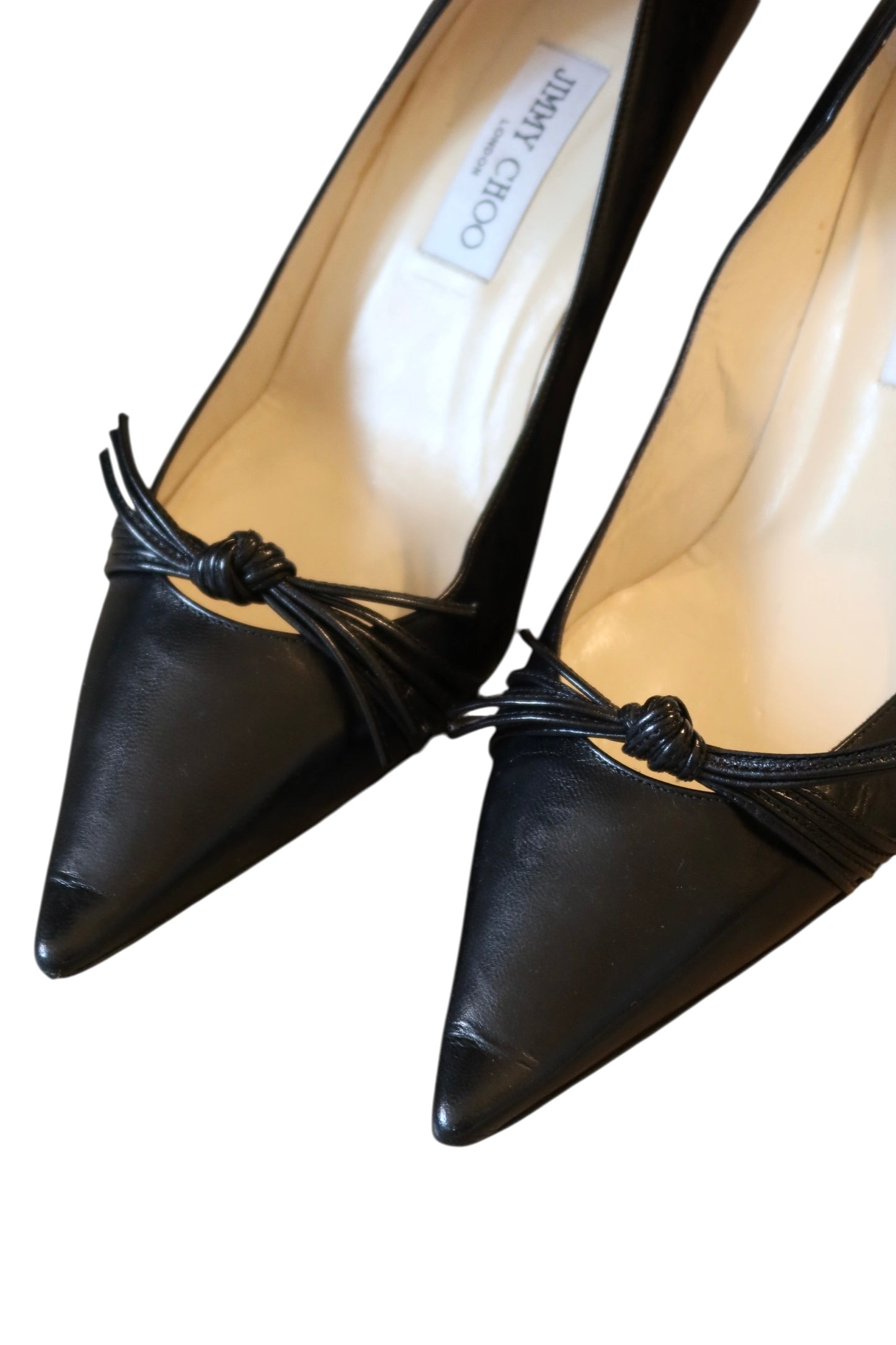 Jimmy Choo black heels with string bow (41)
