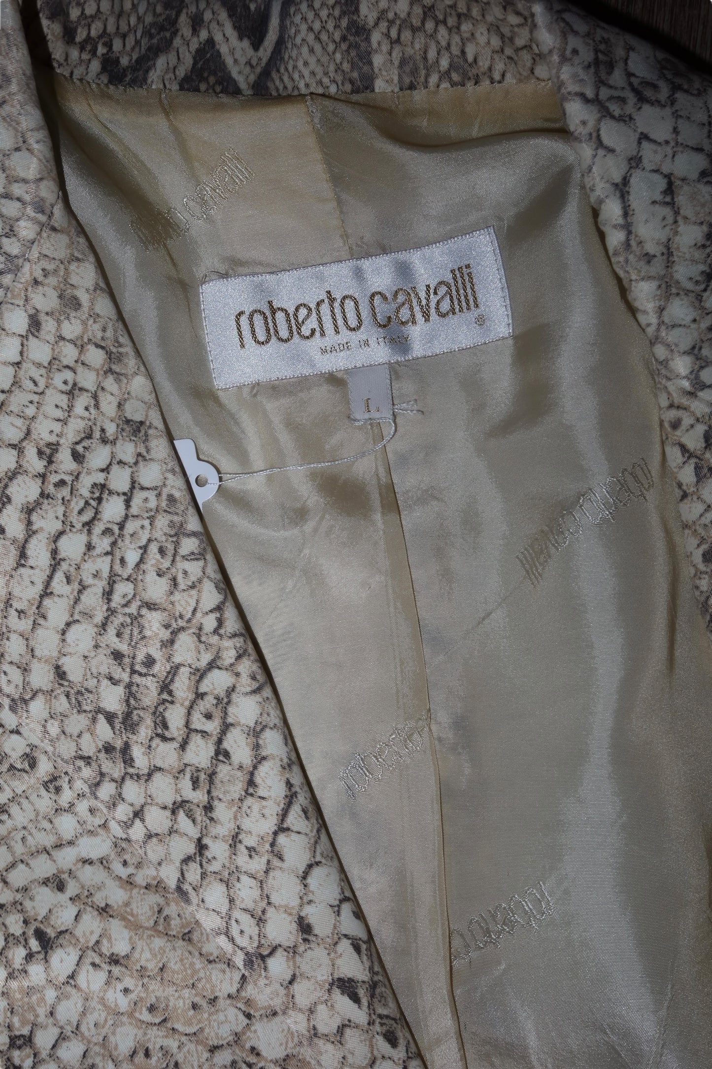 Roberto Cavalli python print blazer (L)