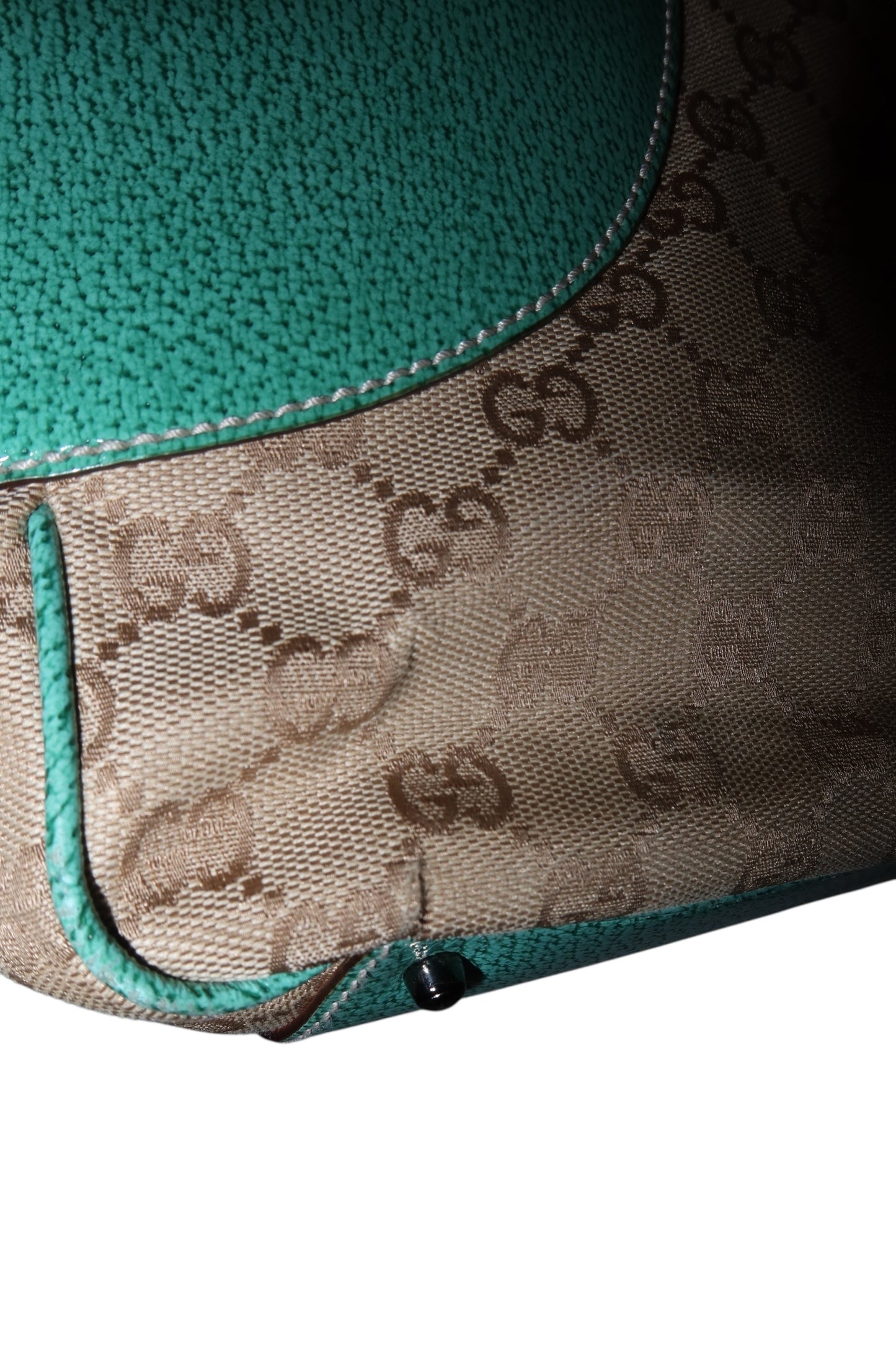 Gucci shoulder bag with turquoise leather detail