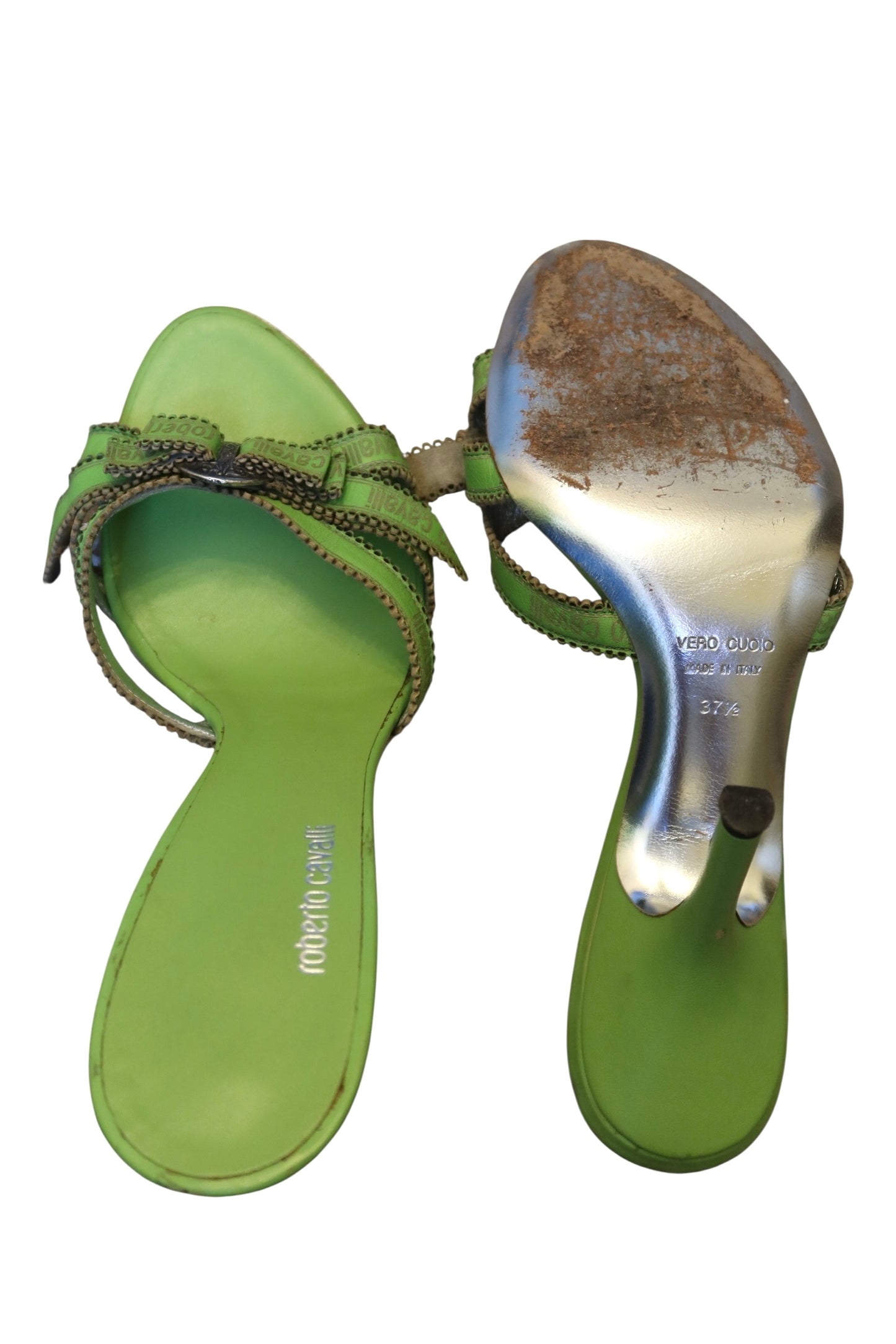 Roberto Cavalli green heels (37.5)