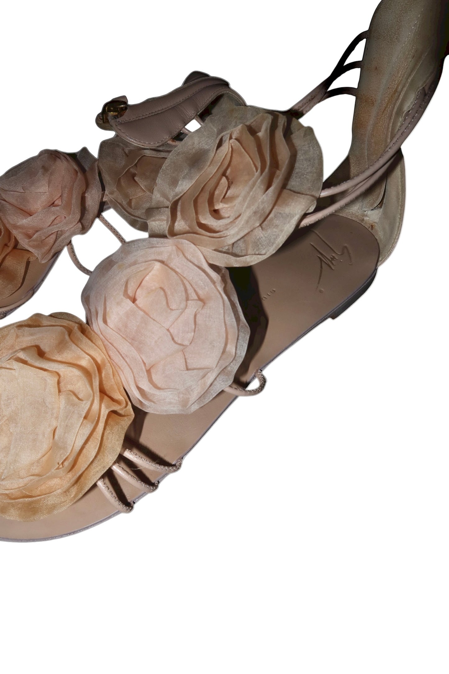 Giuseppe Zanotti pink/nude flowers sandals (37)