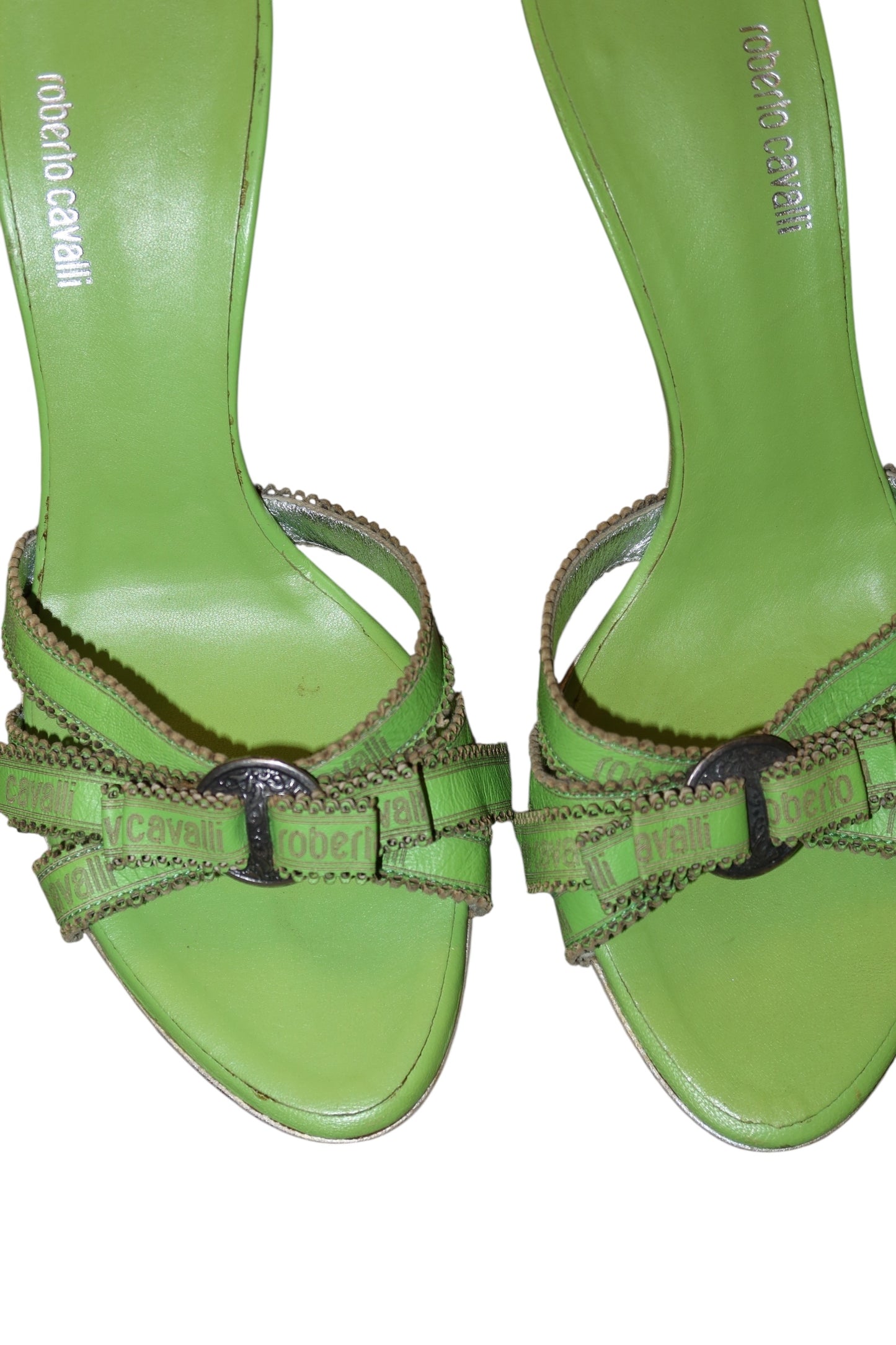 Roberto Cavalli green heels (37.5)