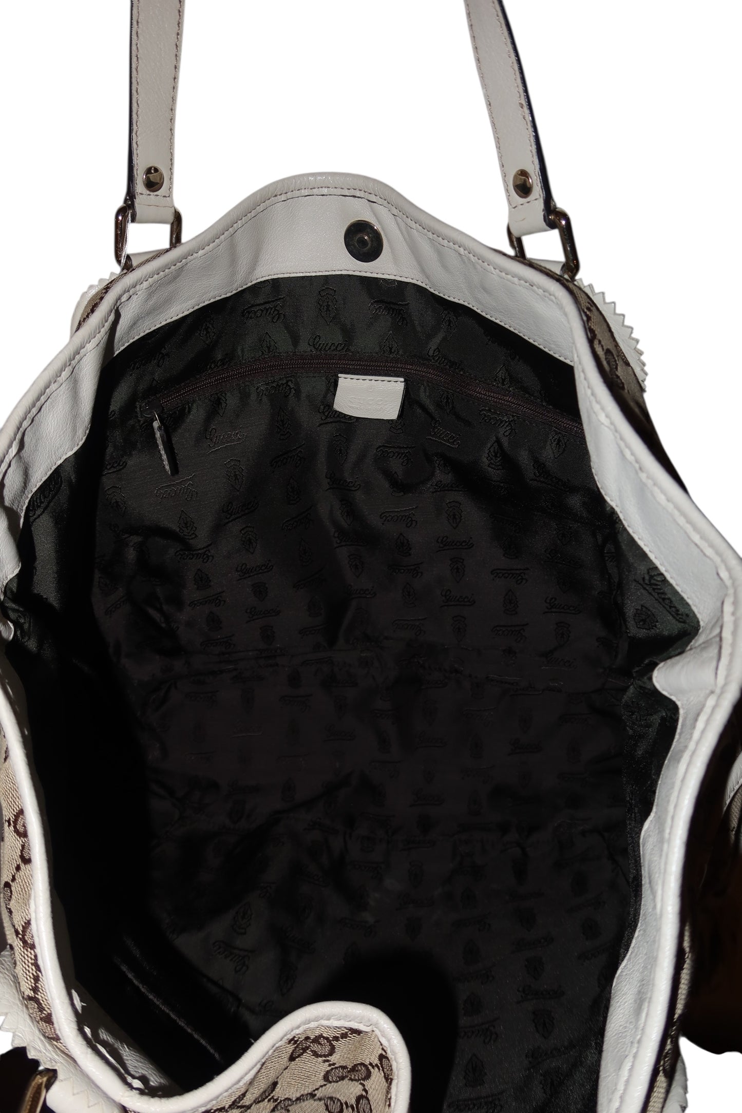 Gucci large white Tribeca tote bag