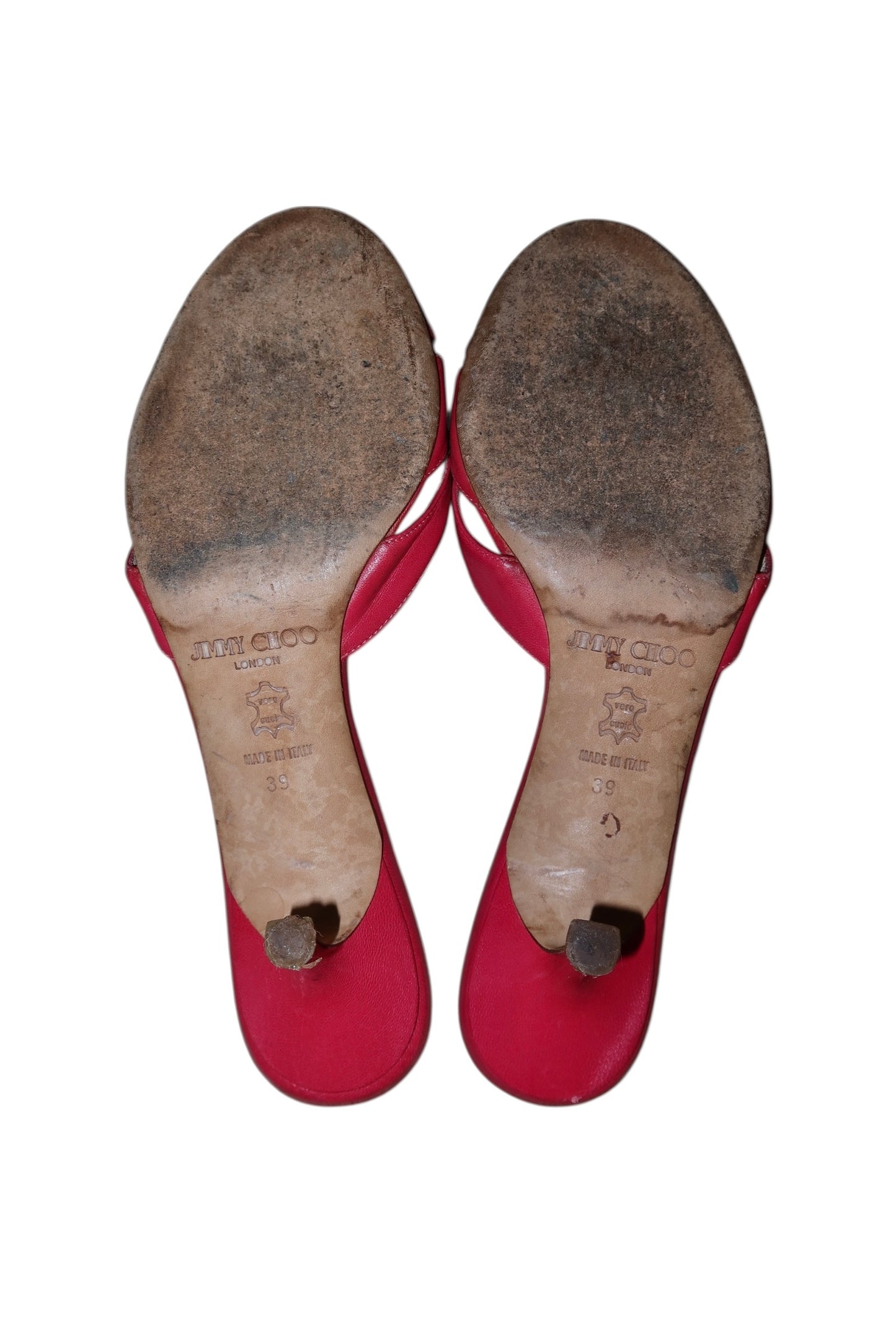 Jimmy Choo hot pink mules with bows (39)