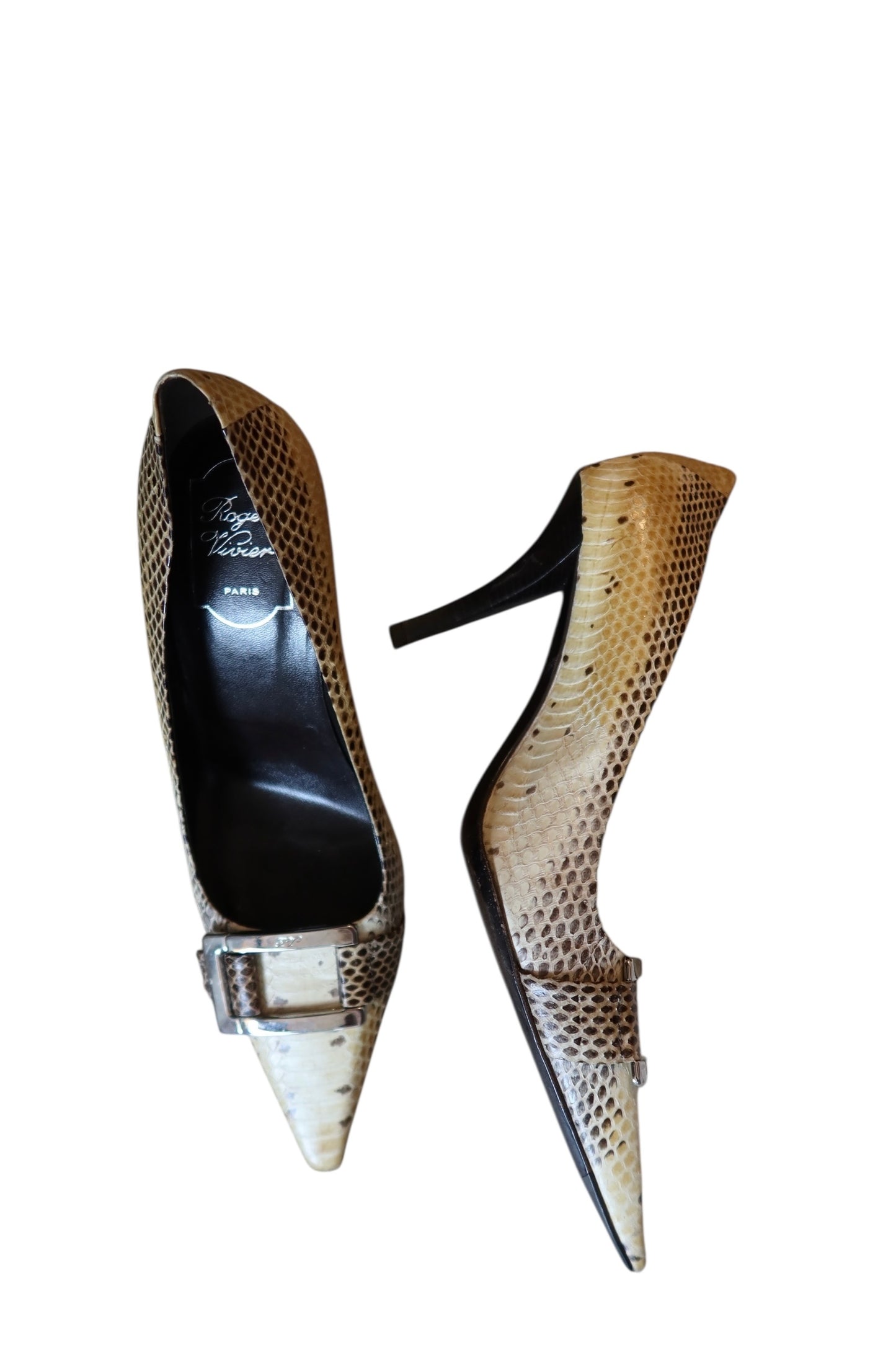 Roger Vivier python skin heels (38)