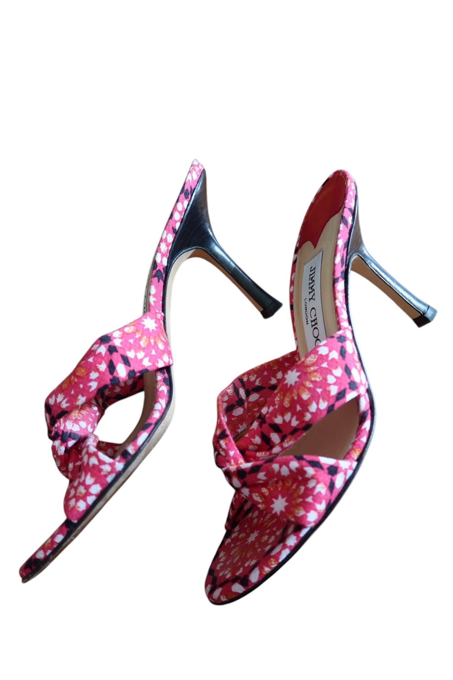 Jimmy Choo pink print heels (36)