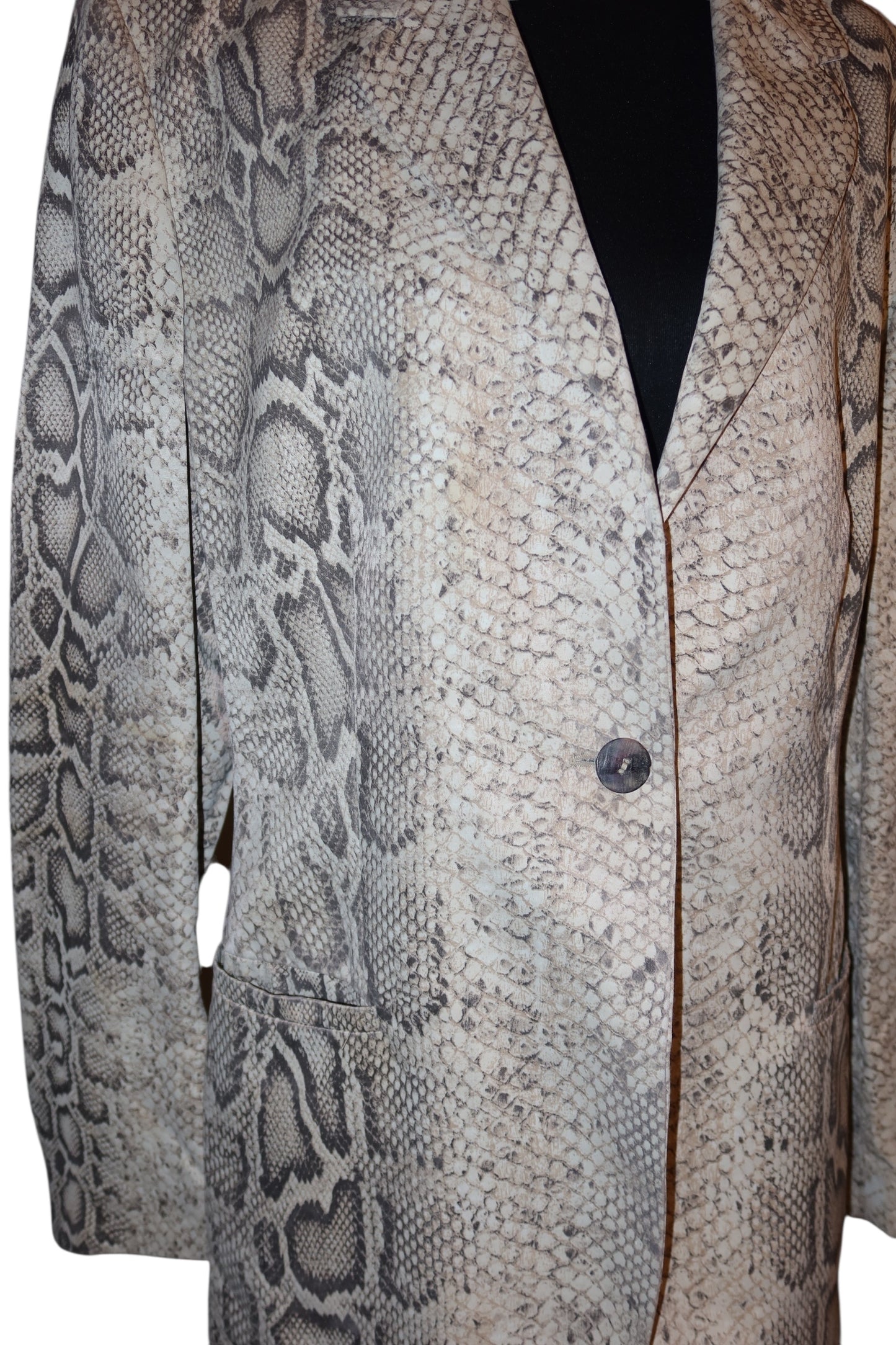 Roberto Cavalli python print blazer (L)