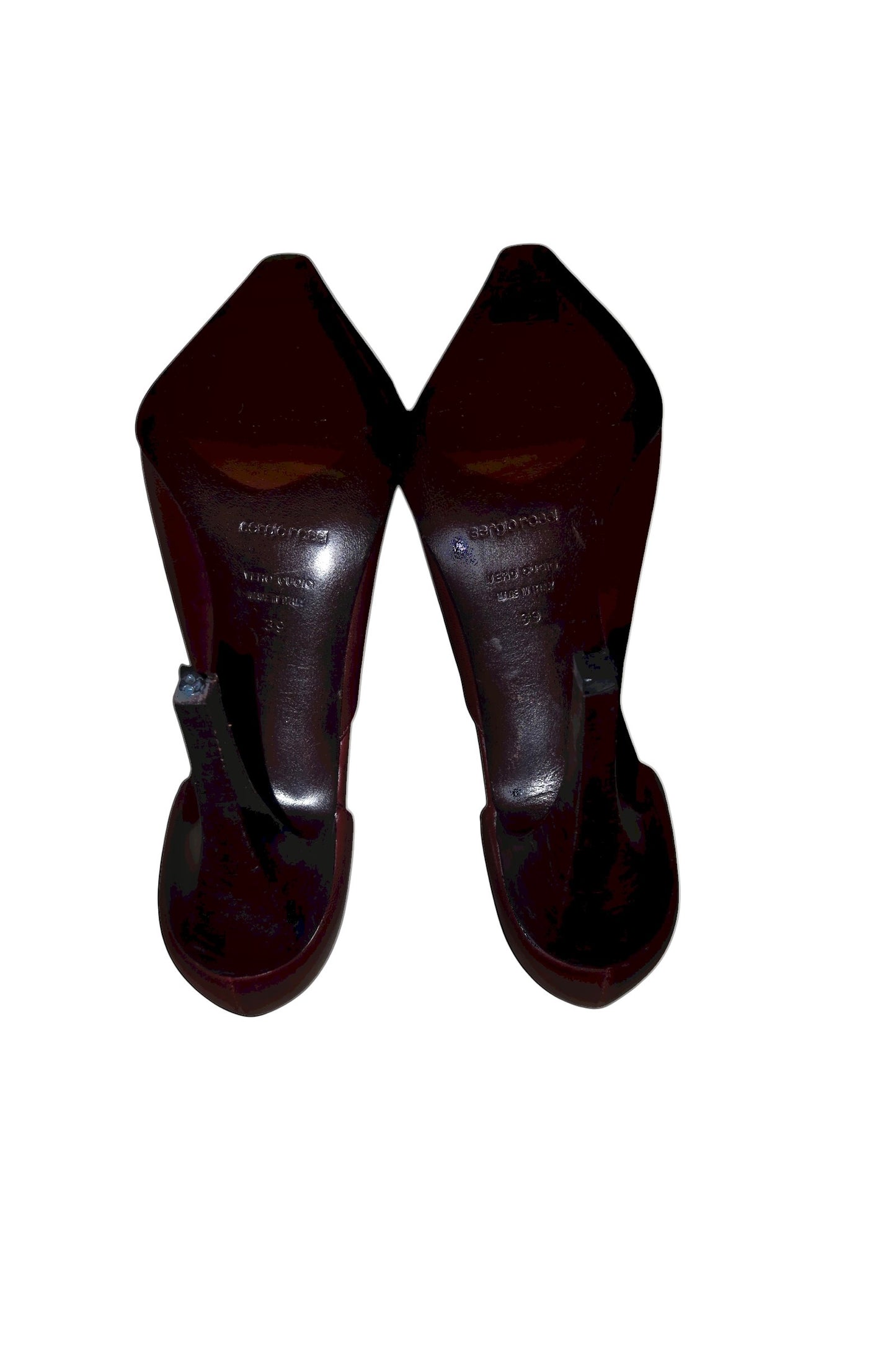 Sergio Rossi burgundy heels with bow details (39)