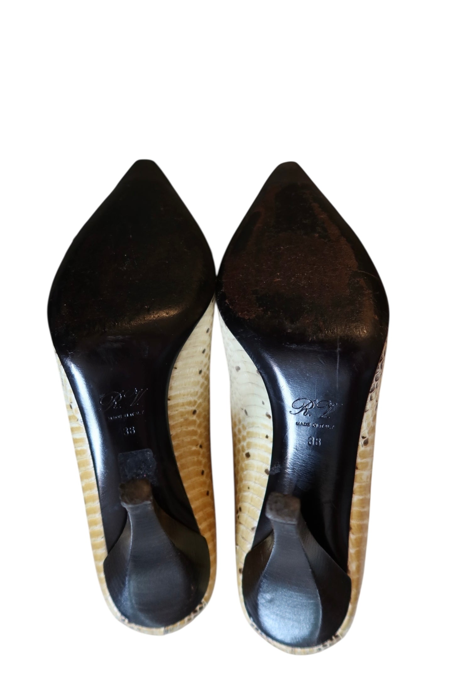 Roger Vivier python skin heels (38)