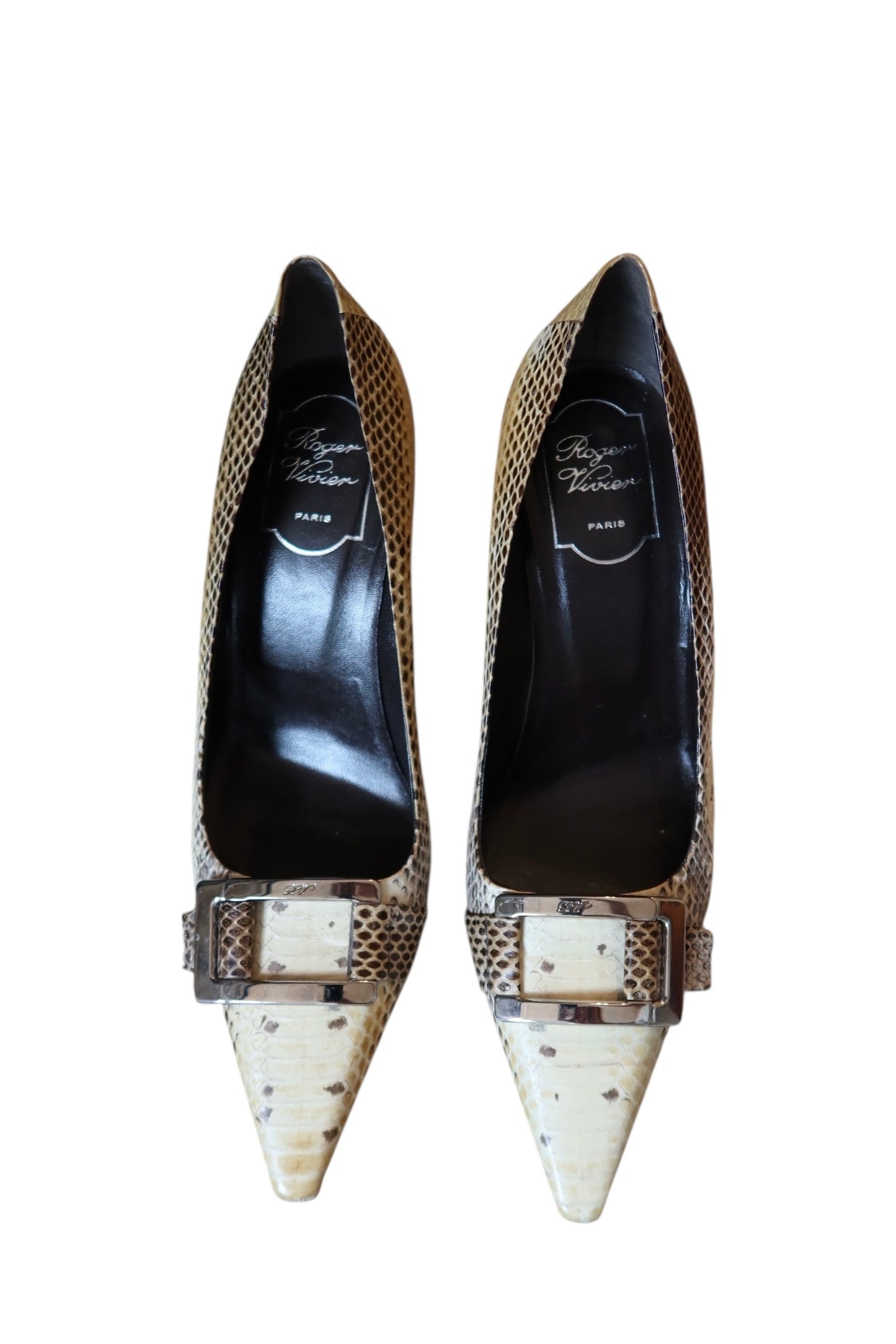Roger Vivier python skin heels (38)