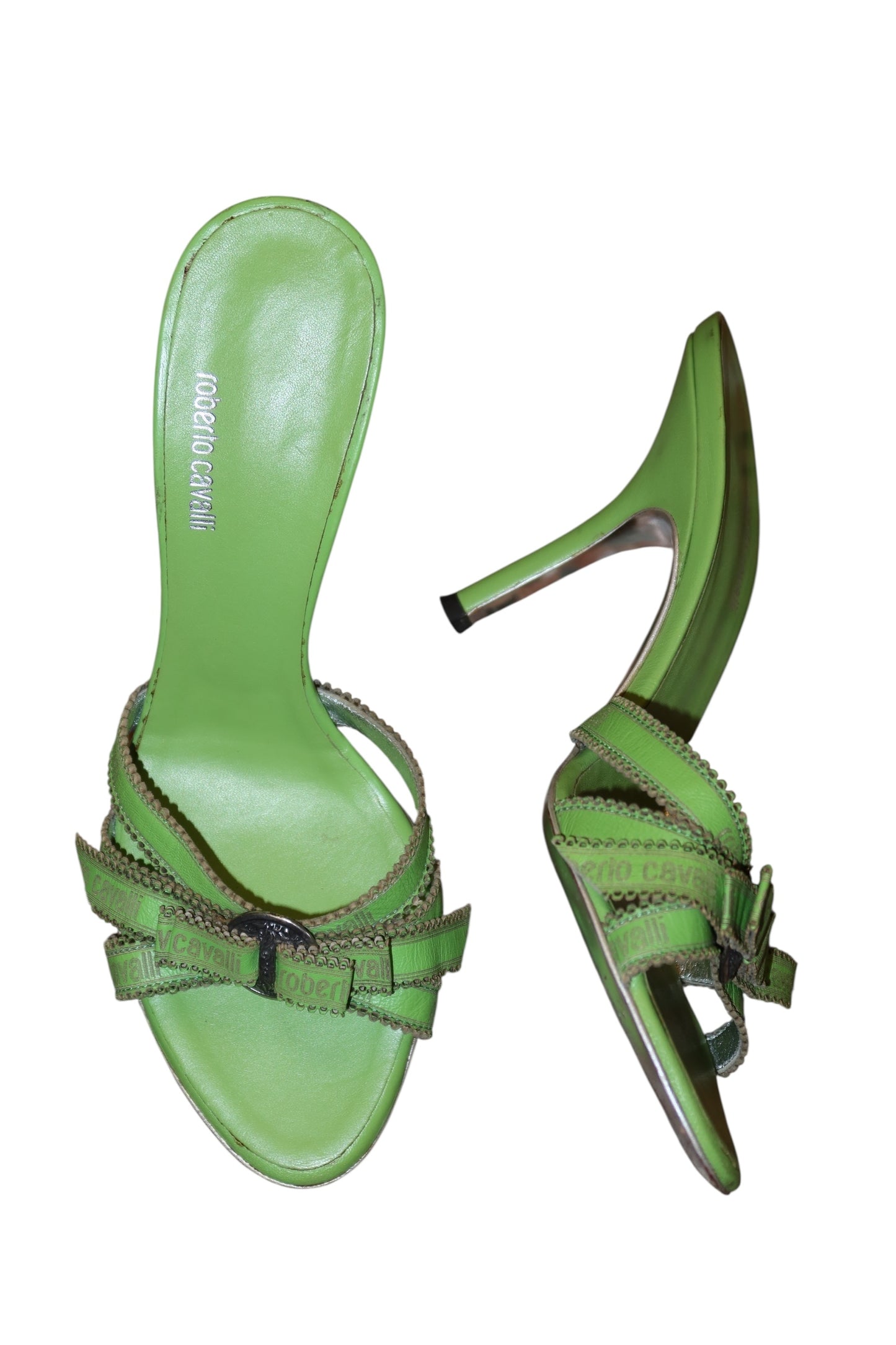 Roberto Cavalli green heels (37.5)