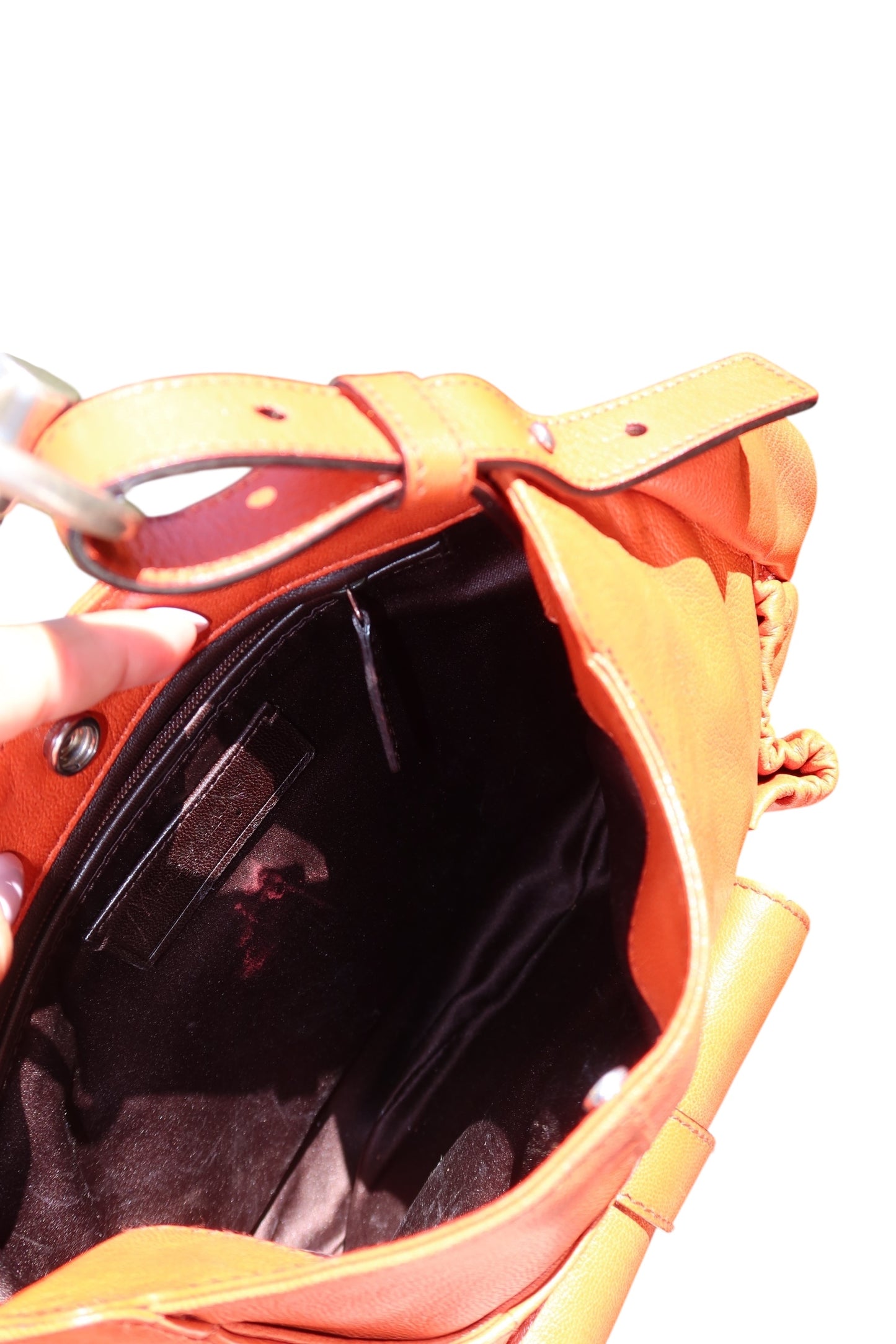 Yves Saint Laurent Mala Mala orange bag