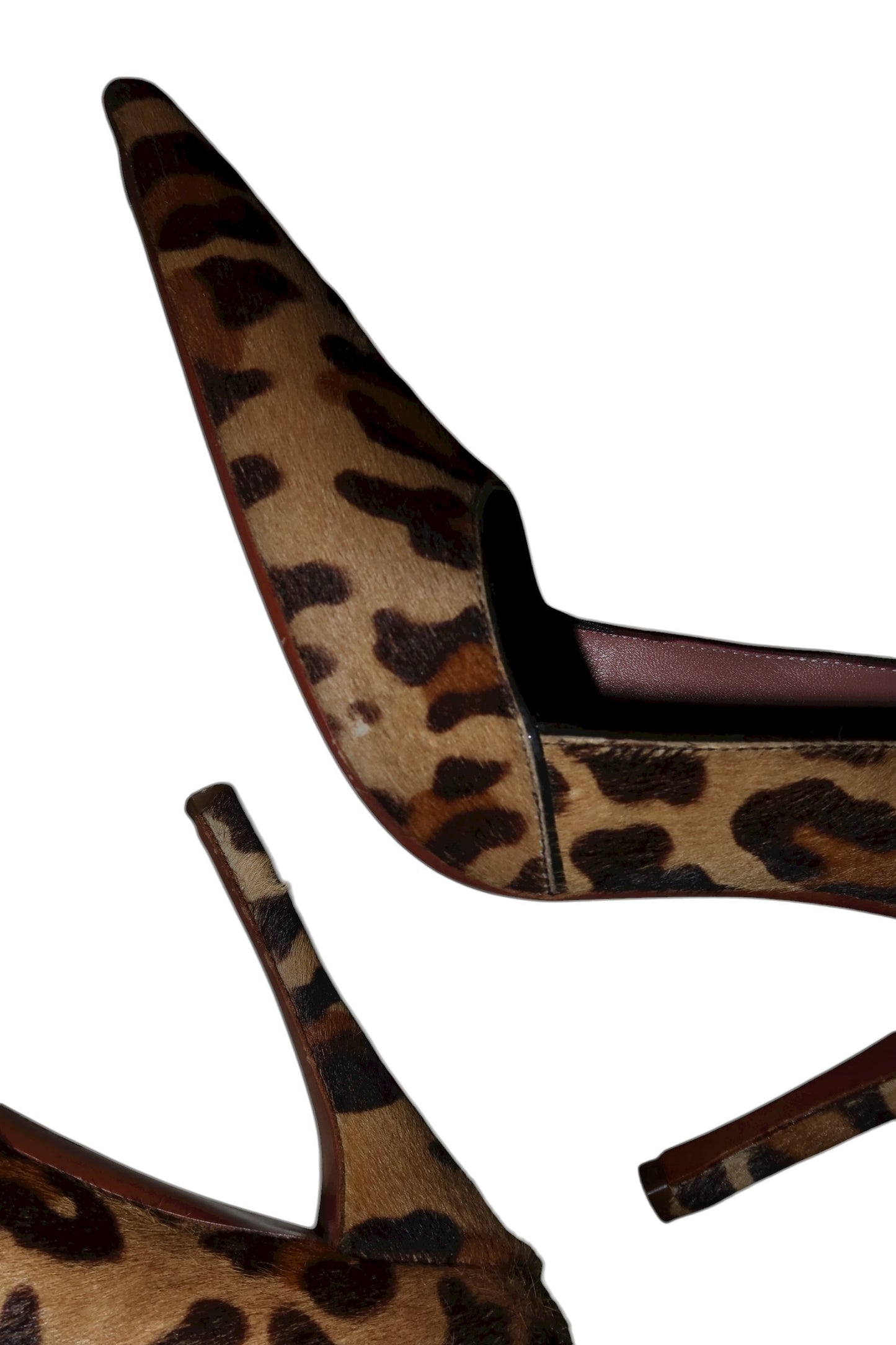 Alaïa leopard pony hair heels (38.5)