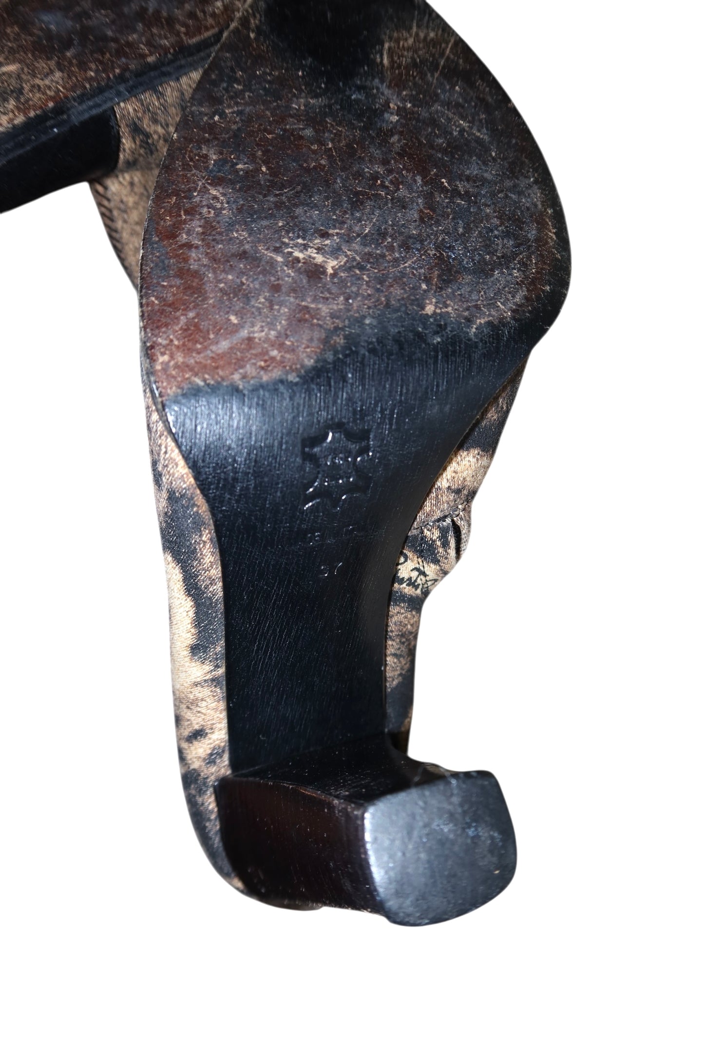 Roberto Cavalli Leopard boots (37)