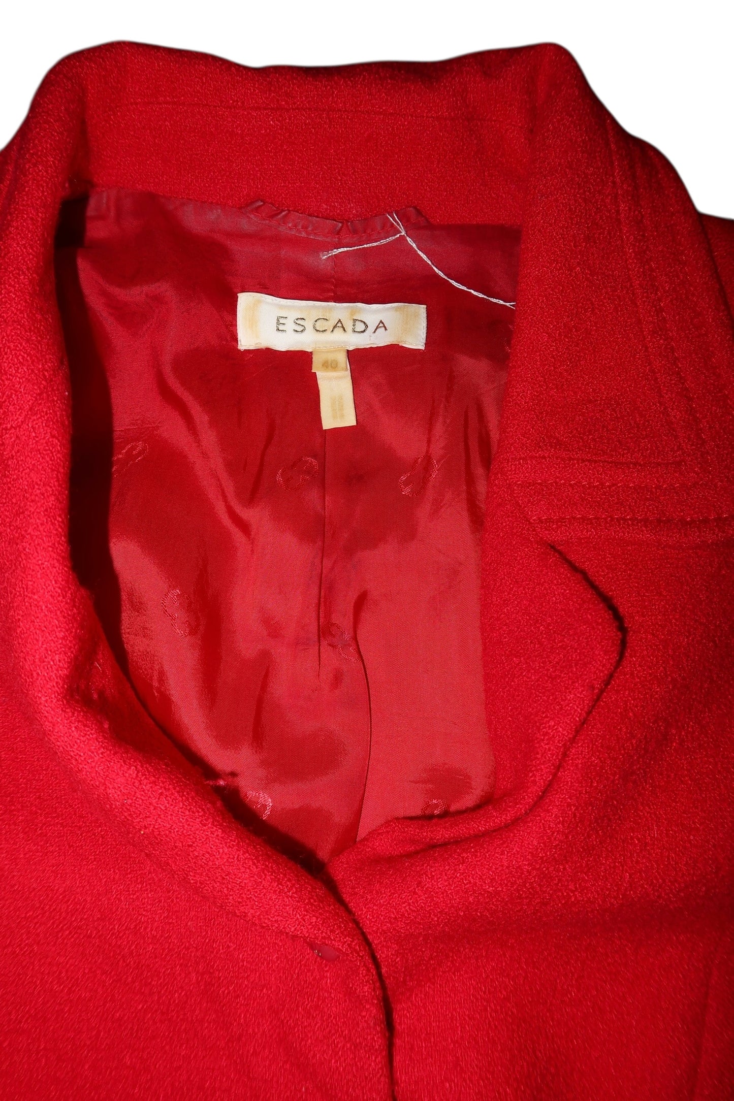 Escada red blazer with bow details