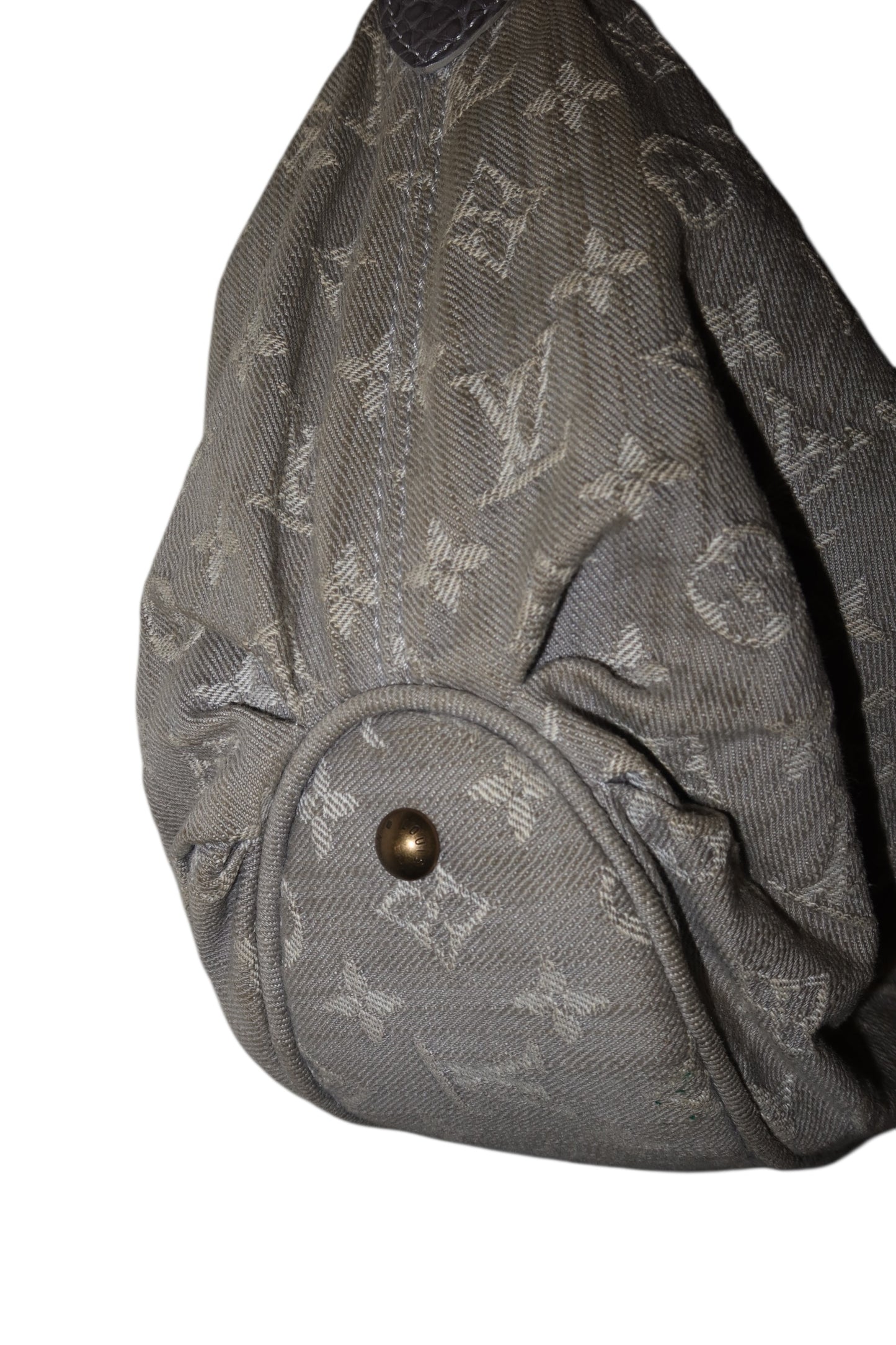 Louis Vuitton grey denim Mahina bag