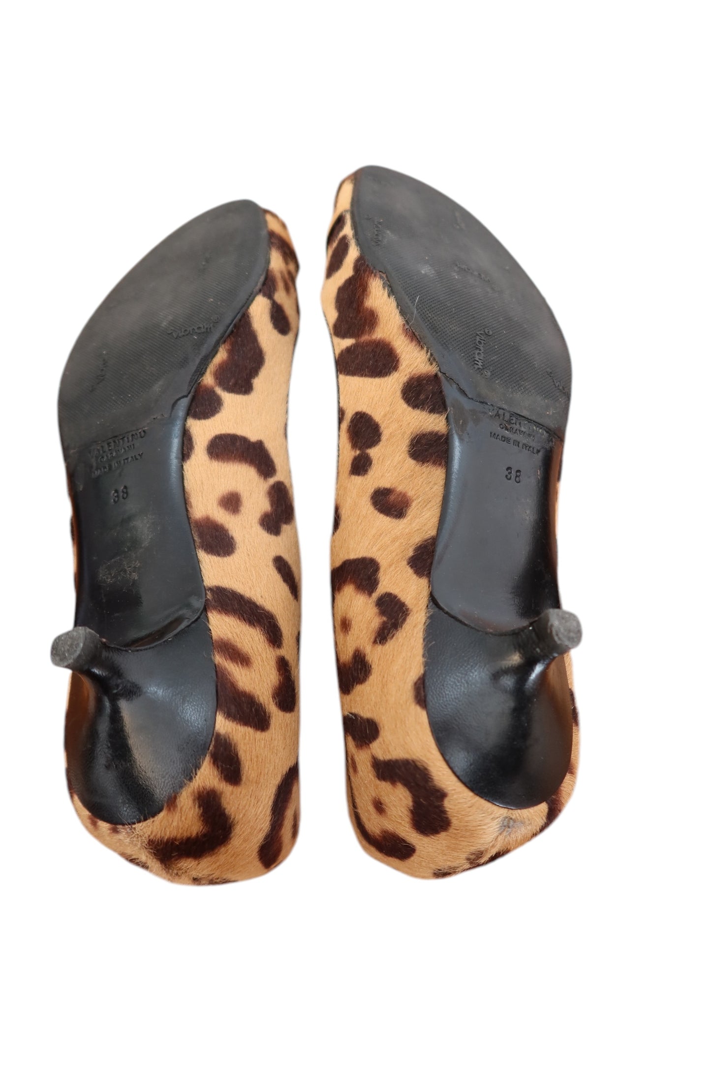 Valentino pony hair cheetah kitten heels with bow detail (38)