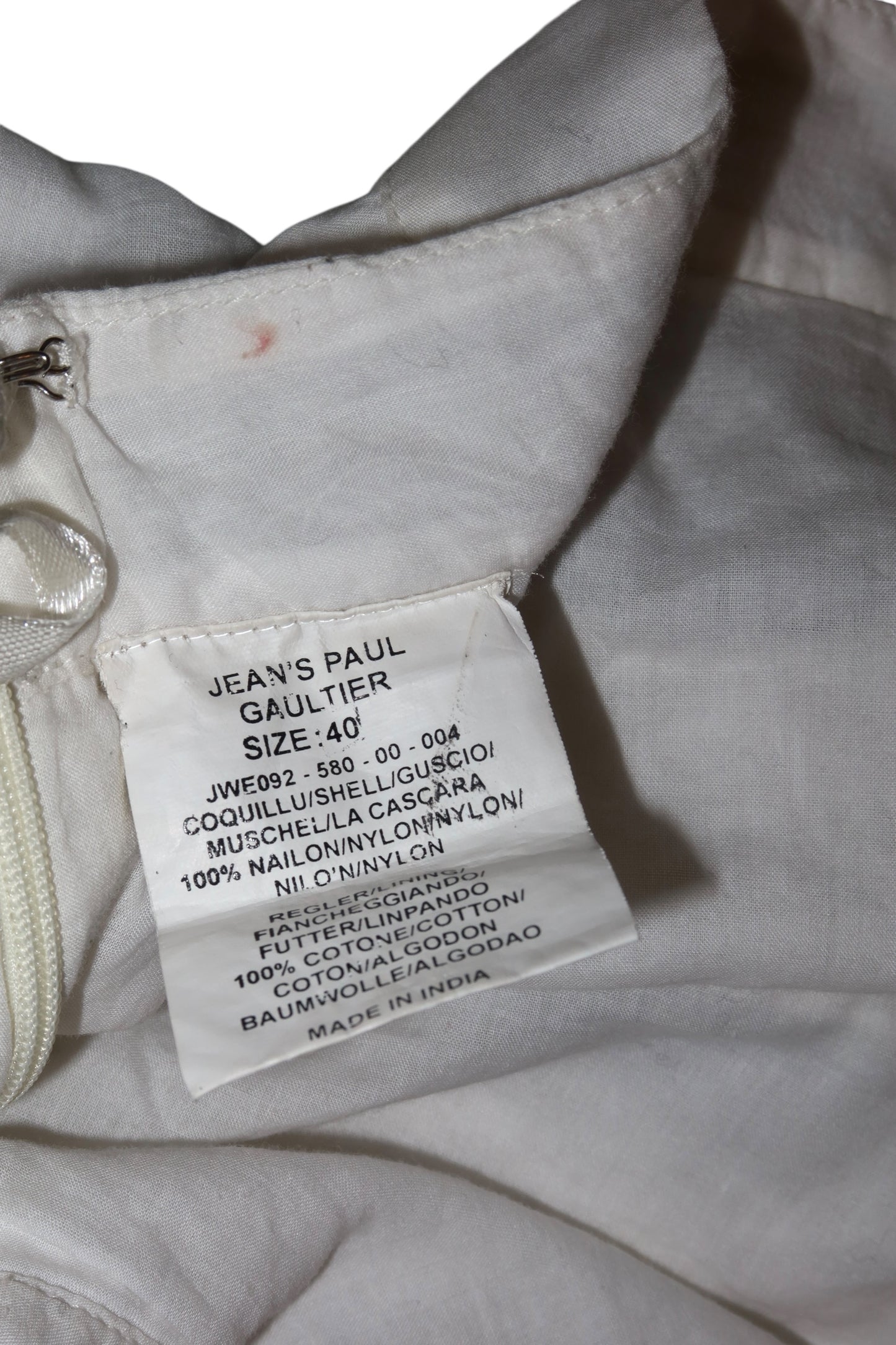 Jean’s Paul Gaultier white ruffle skirt