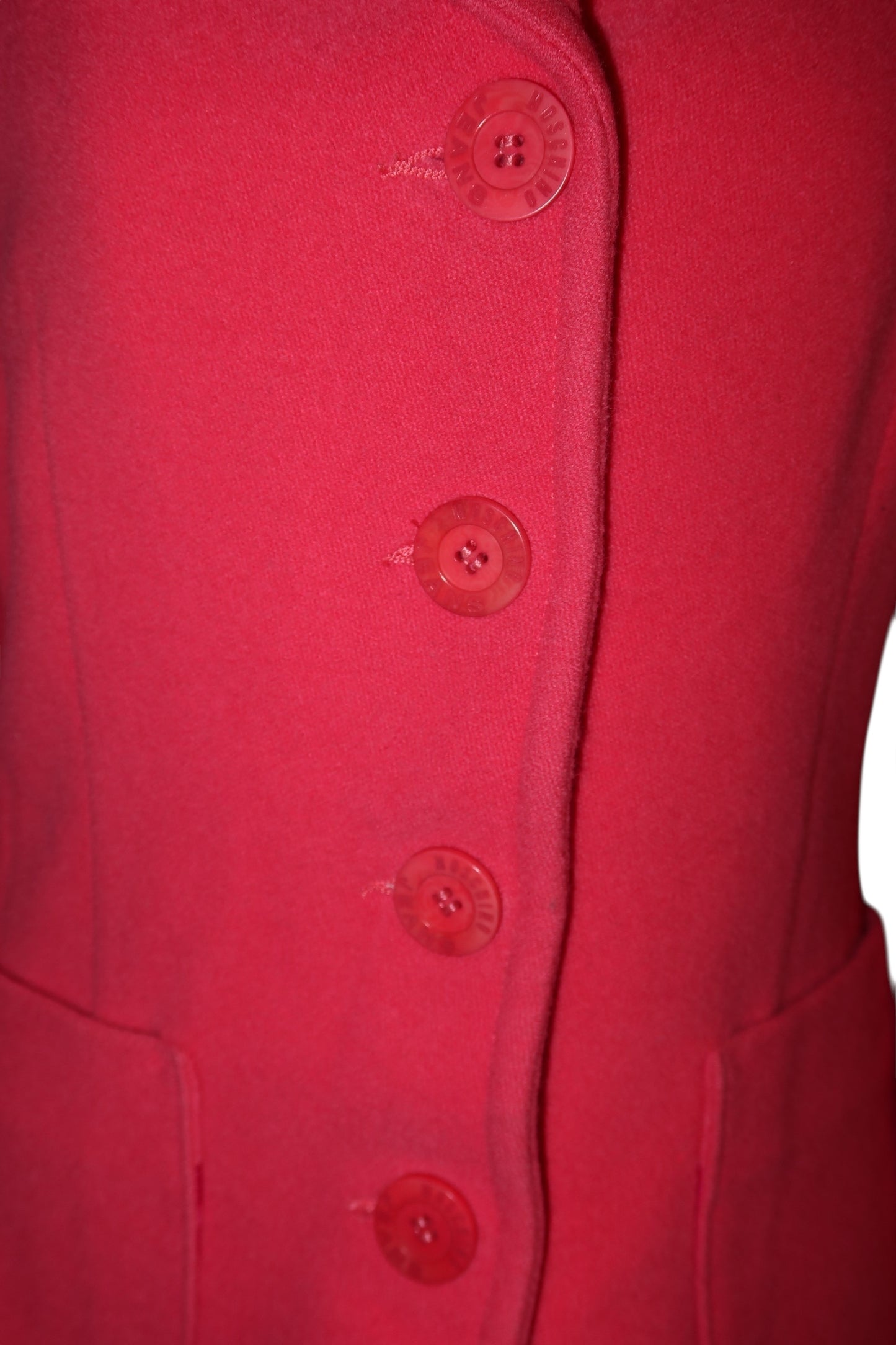 Moschino jeans pink jacket with flower detail