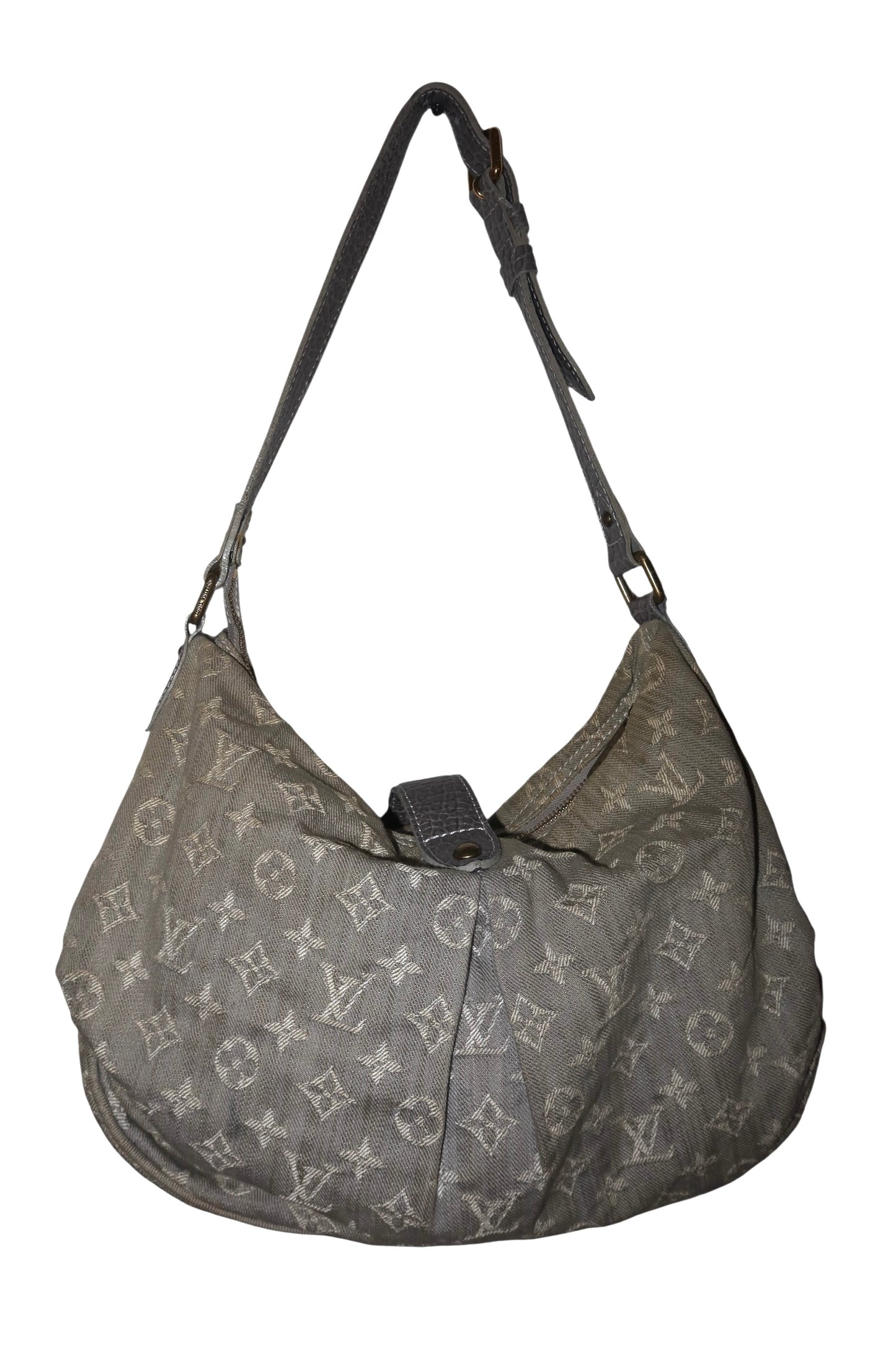 Louis Vuitton grey denim Mahina bag