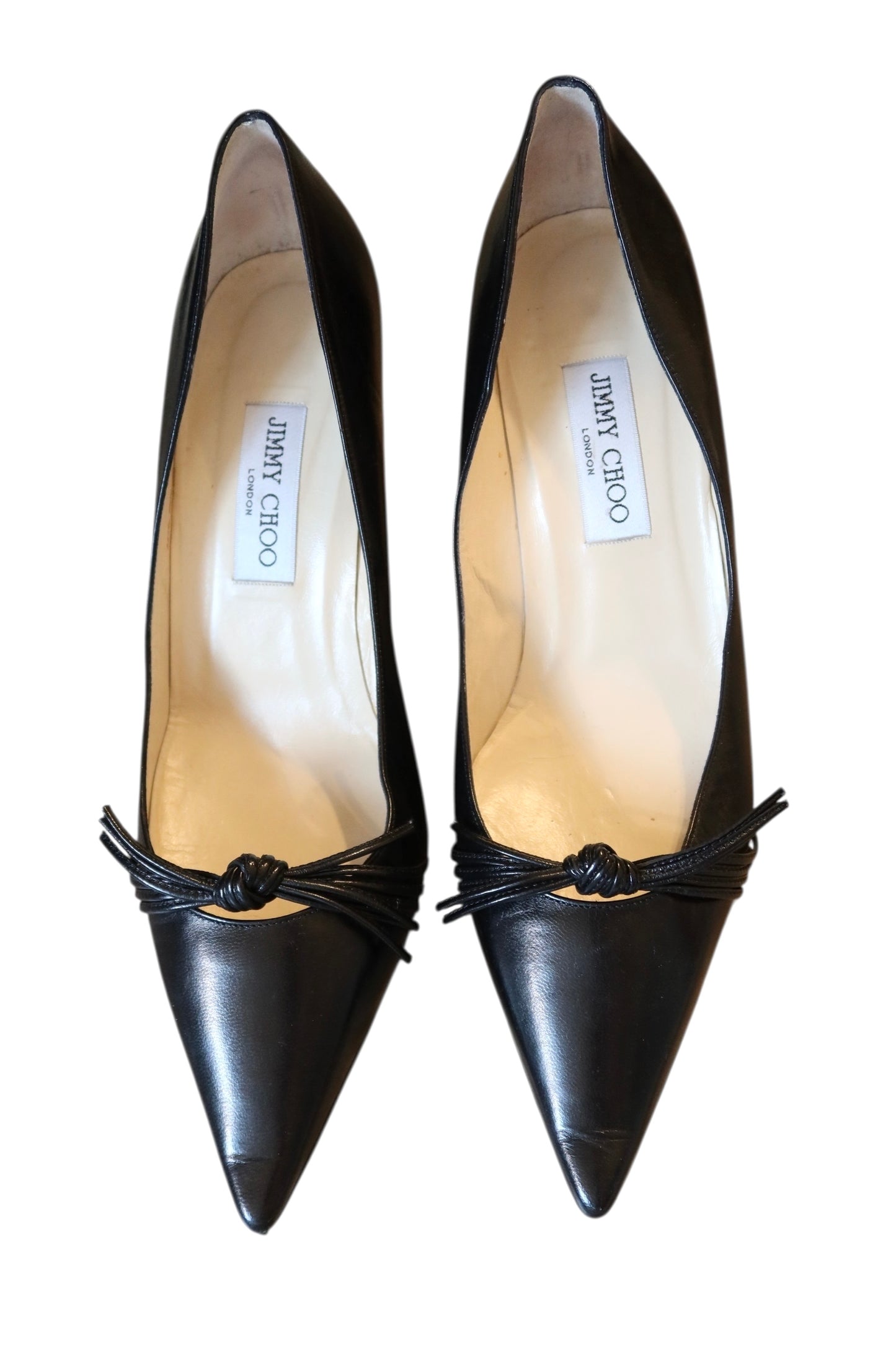 Jimmy Choo black heels with string bow (41)