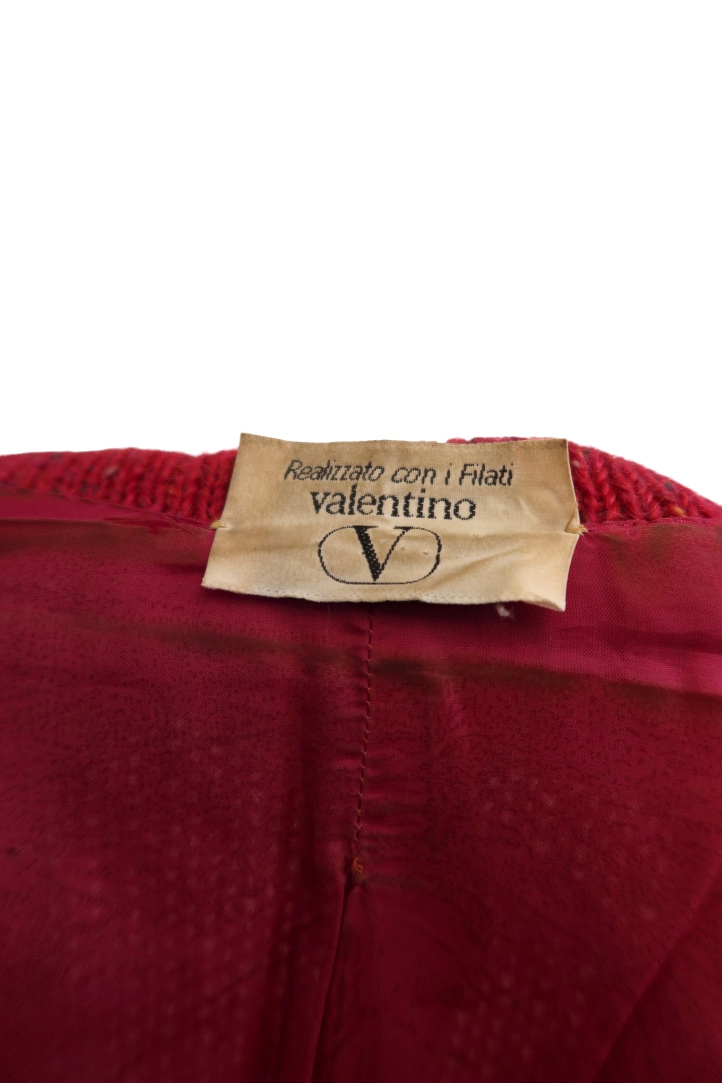 Valentino 80’s pink wool cardigan