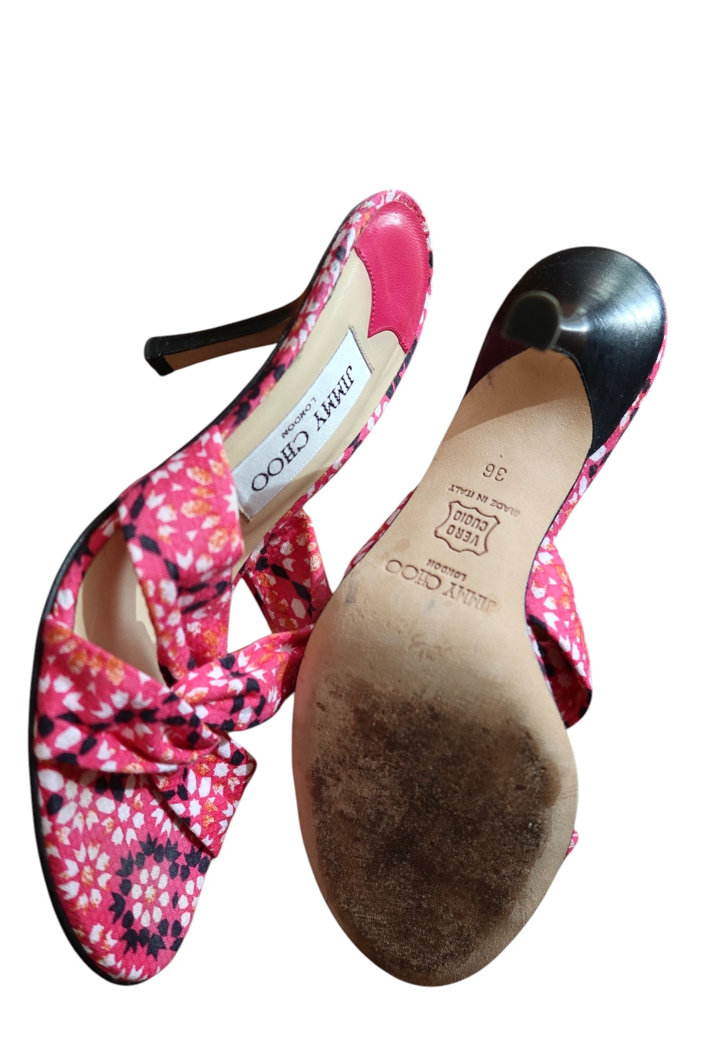 Jimmy Choo pink print heels (36)