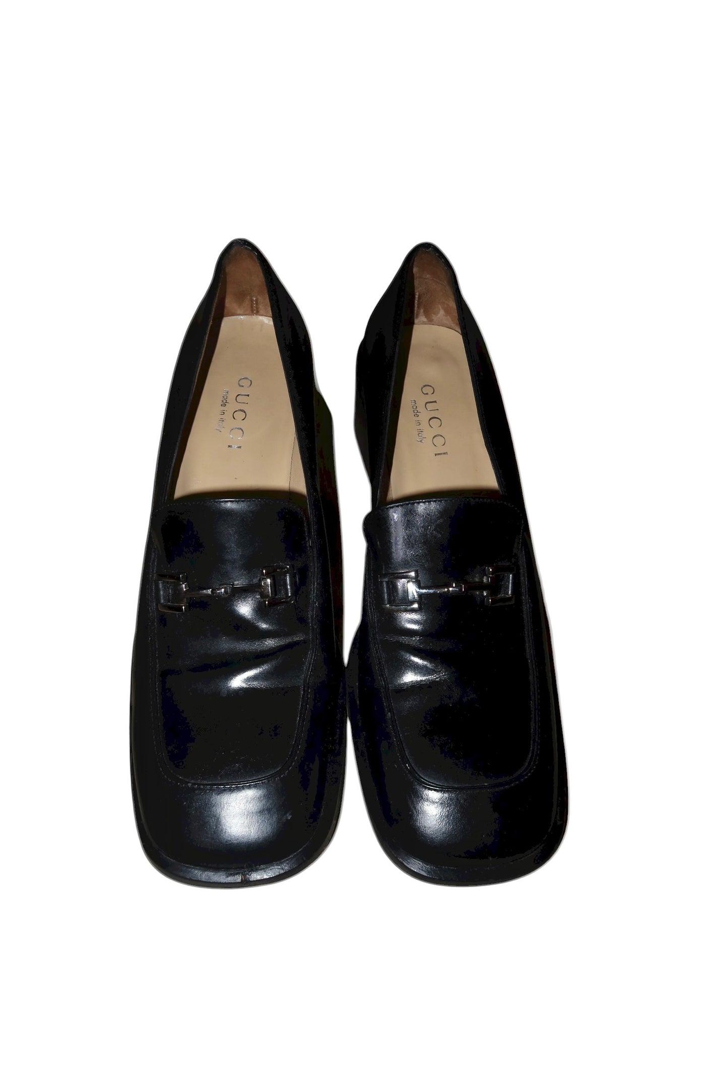 Gucci black squared toe loafers (8.5)