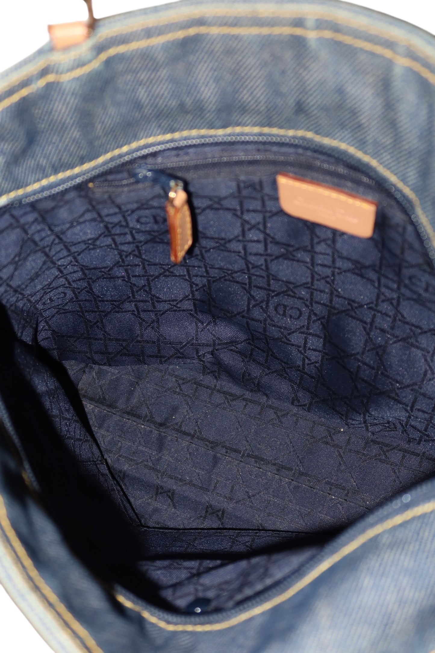 Dior denim tote bag