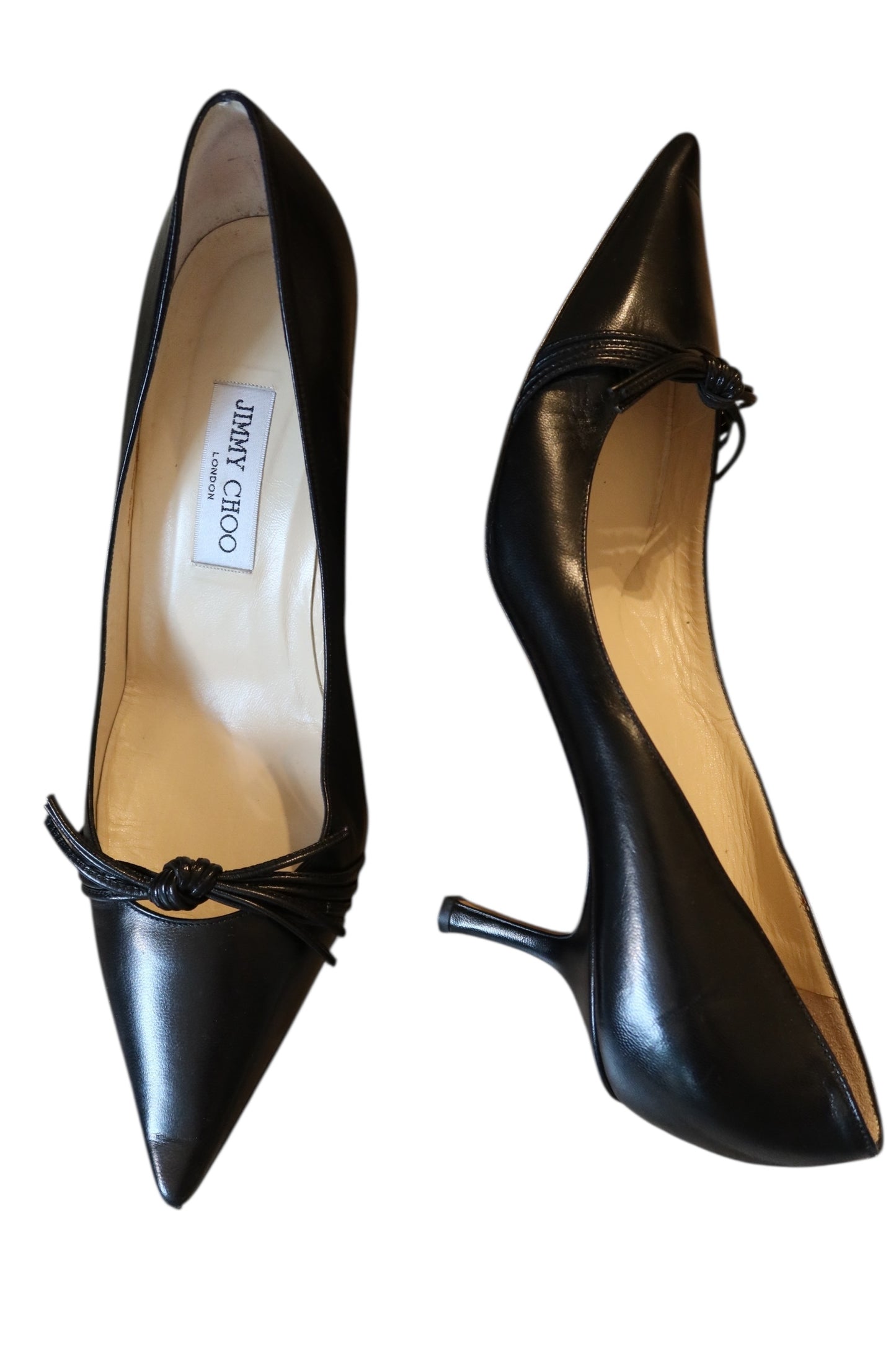 Jimmy Choo black heels with string bow (41)