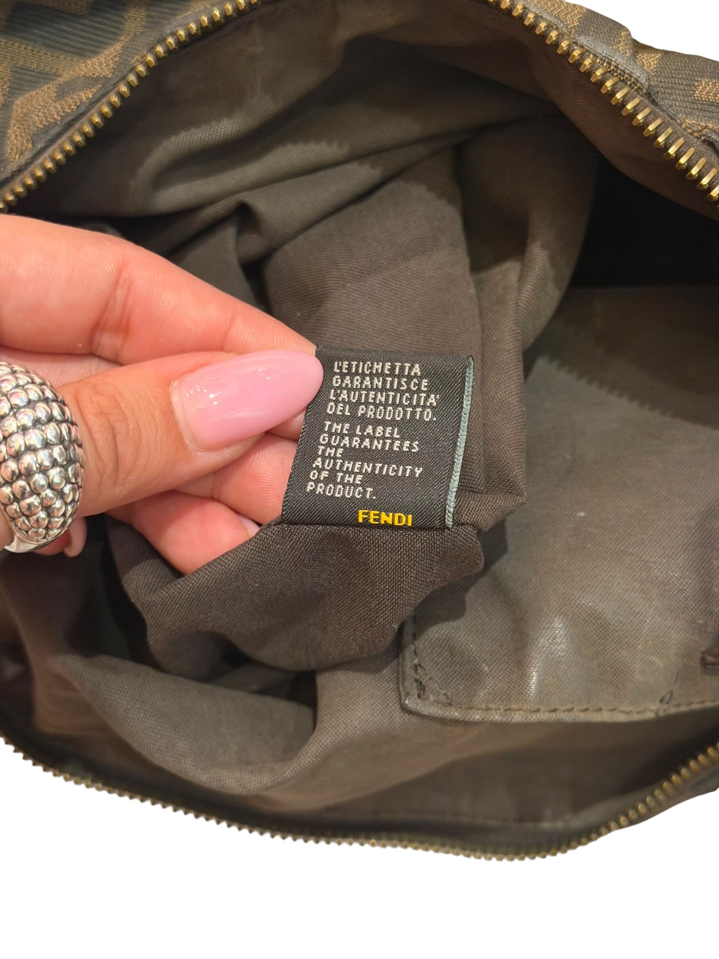 Fendi Mia zucca hobo bag