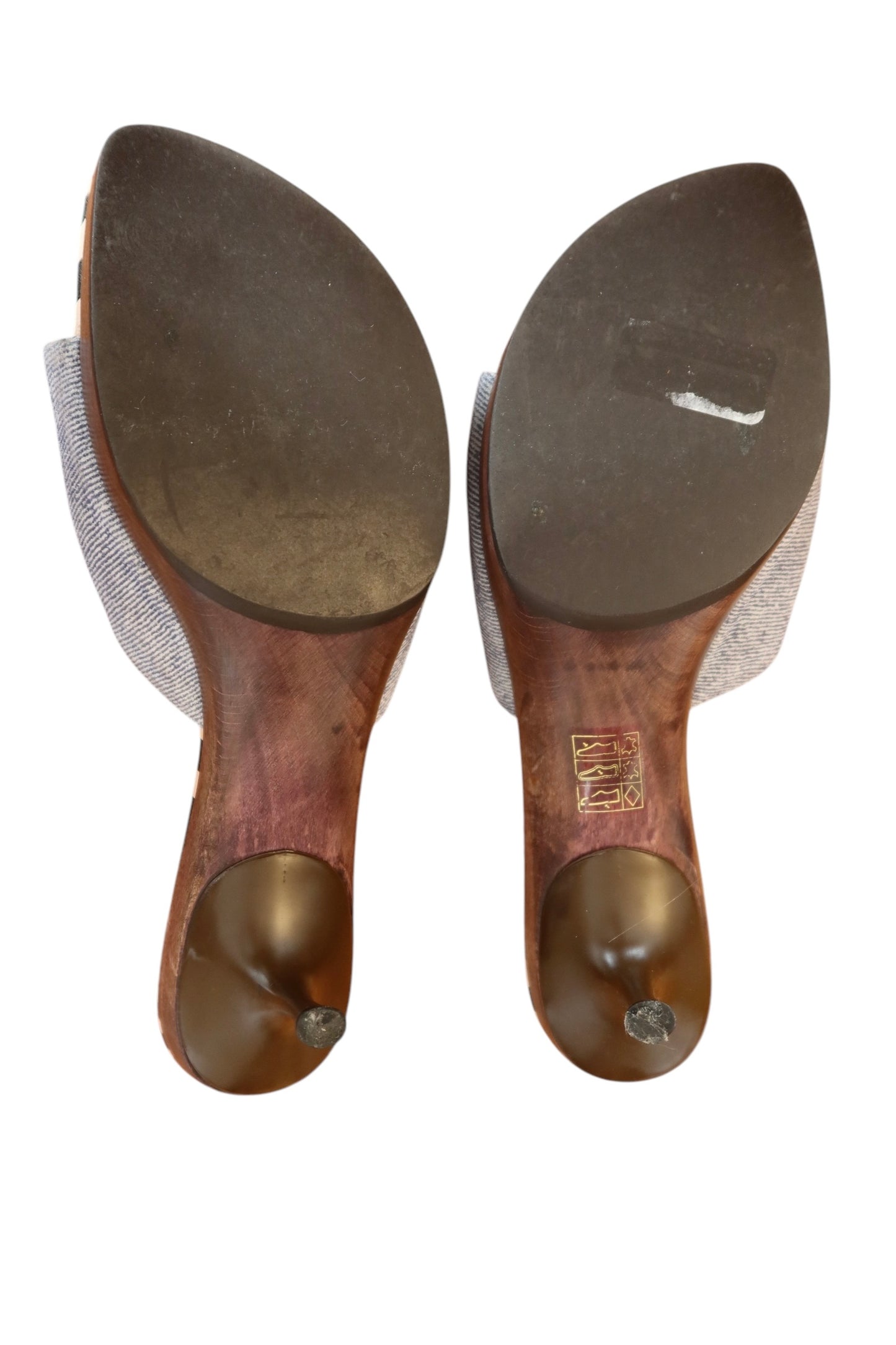 Escada denim flower mules (39)