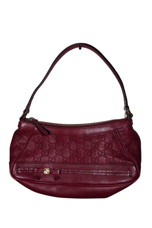 Gucci dark cherry red monogram shoulder bag