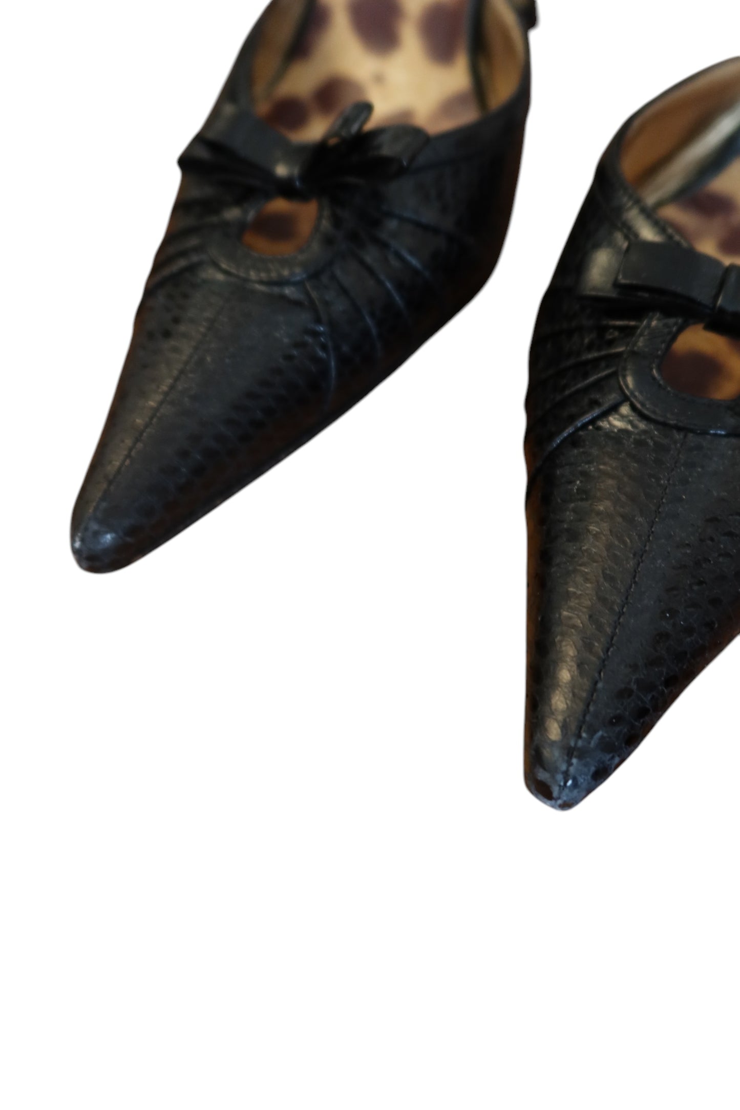Dolce & Gabbana black eel slingbacks with bow detail (41)