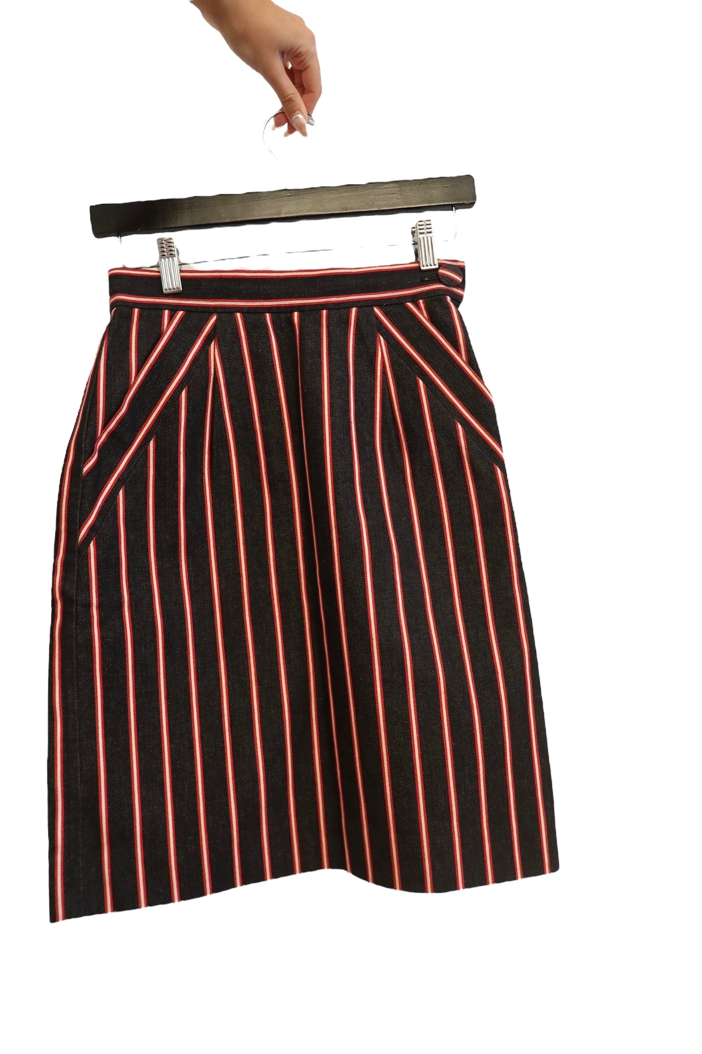 Gonna a righe Yves Saint Laurent