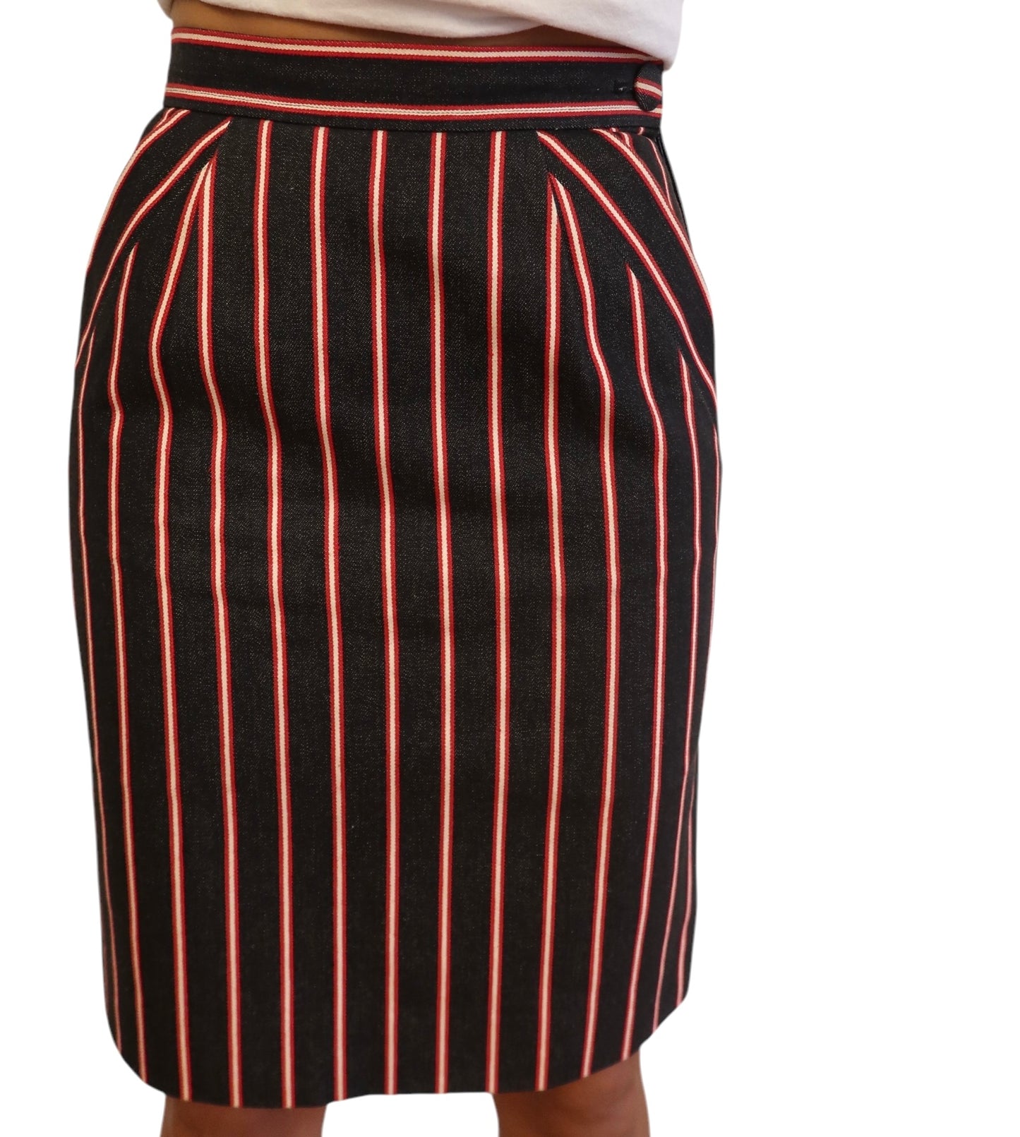 Gonna a righe Yves Saint Laurent
