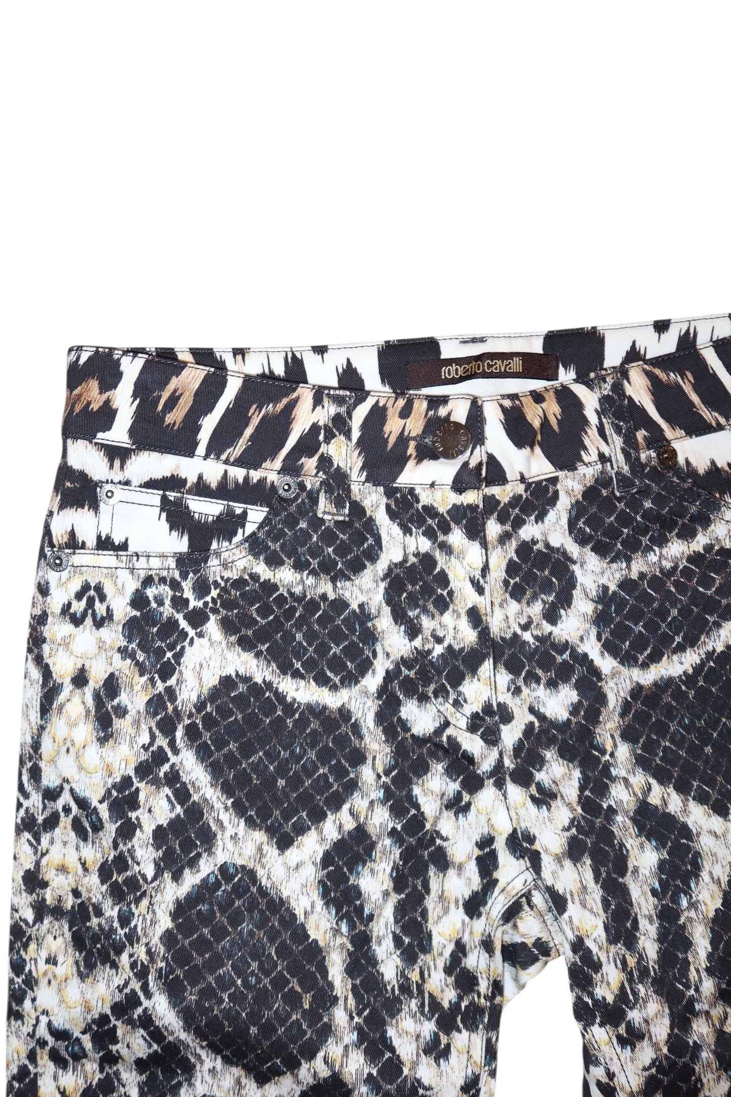 Roberto Cavalli animal print jeans (40)