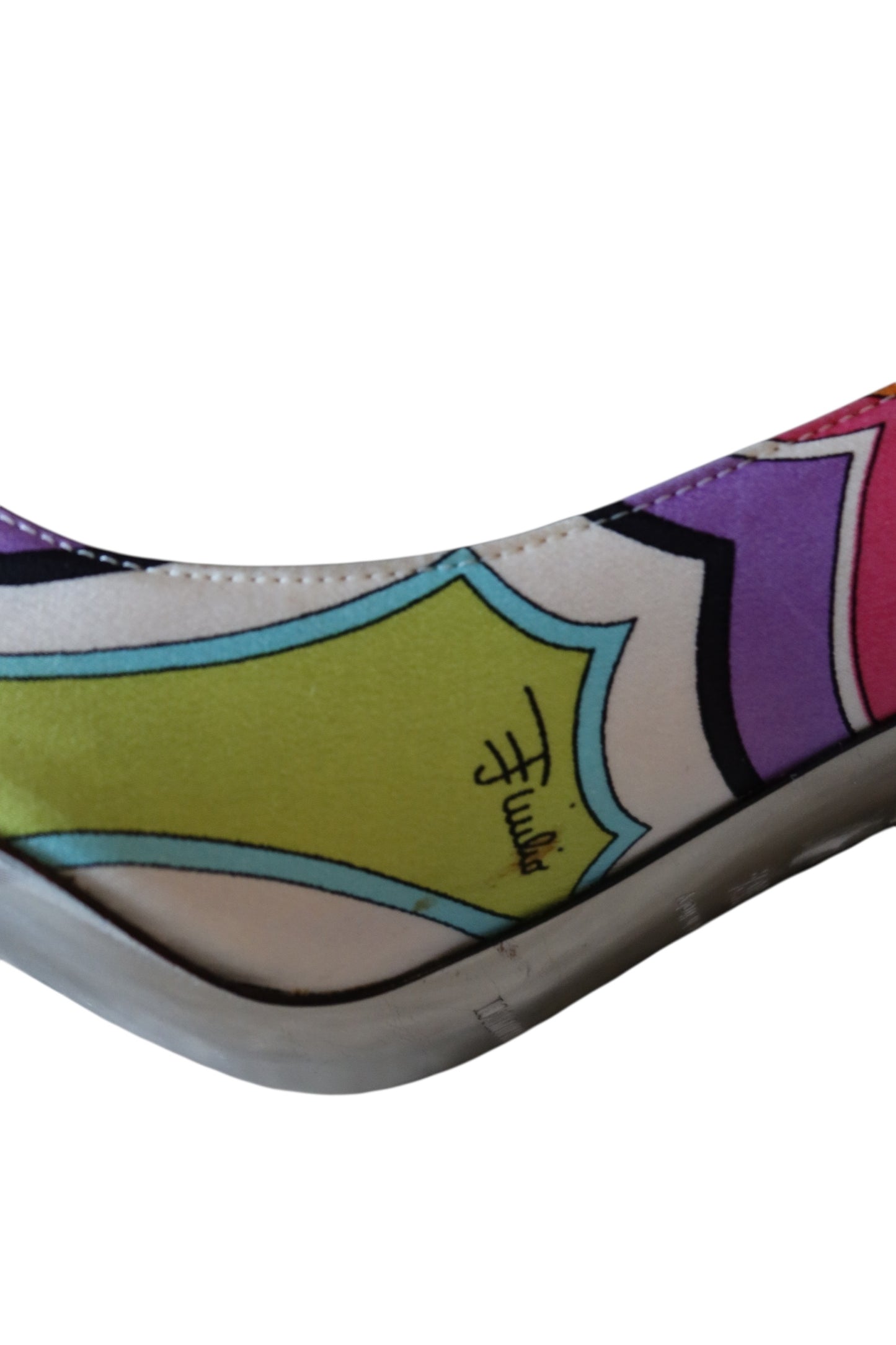 Emilio Pucci multi color satin heels (36.5)